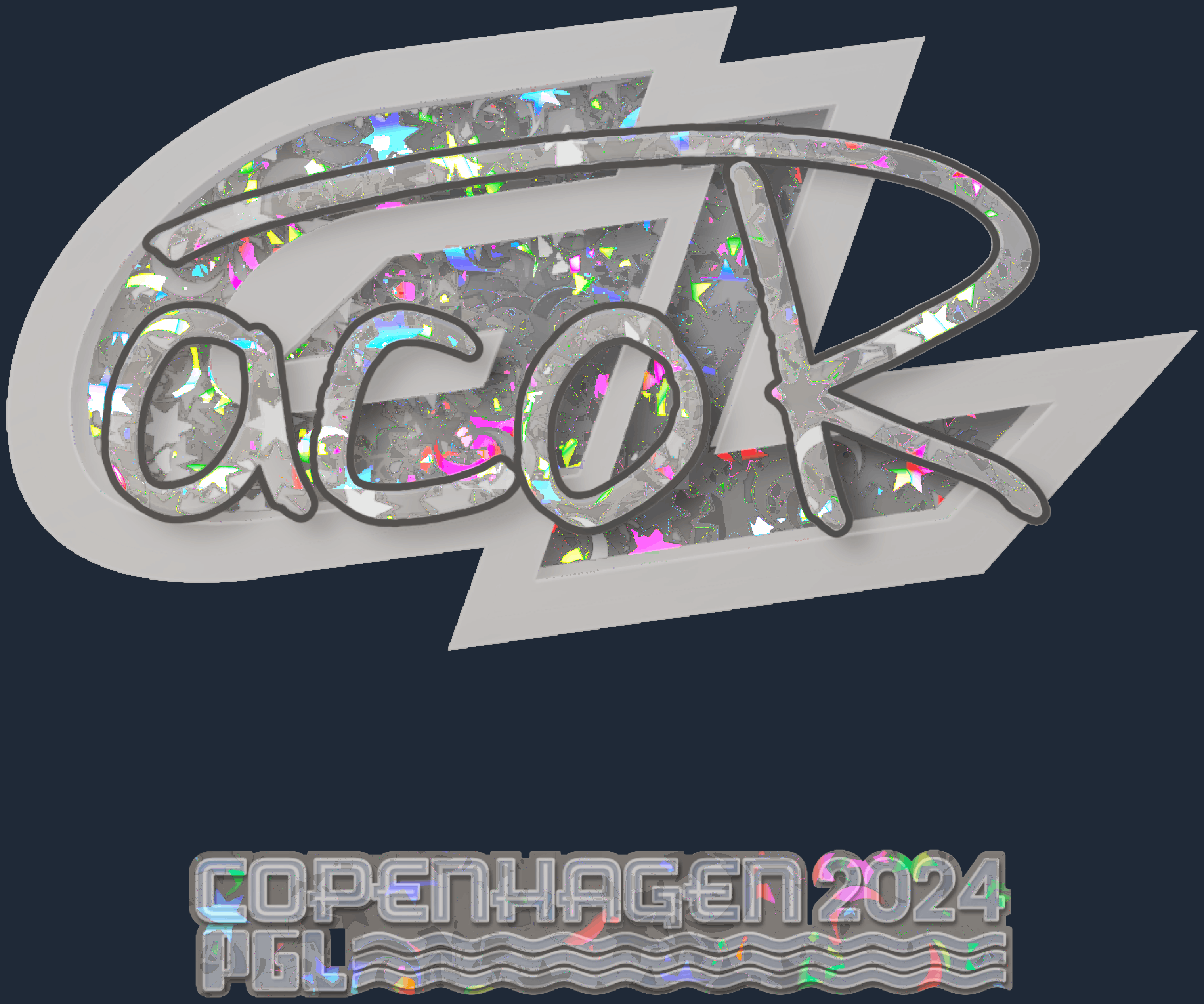 Sticker | acoR (Glitter) | Copenhagen 2024 Screenshot