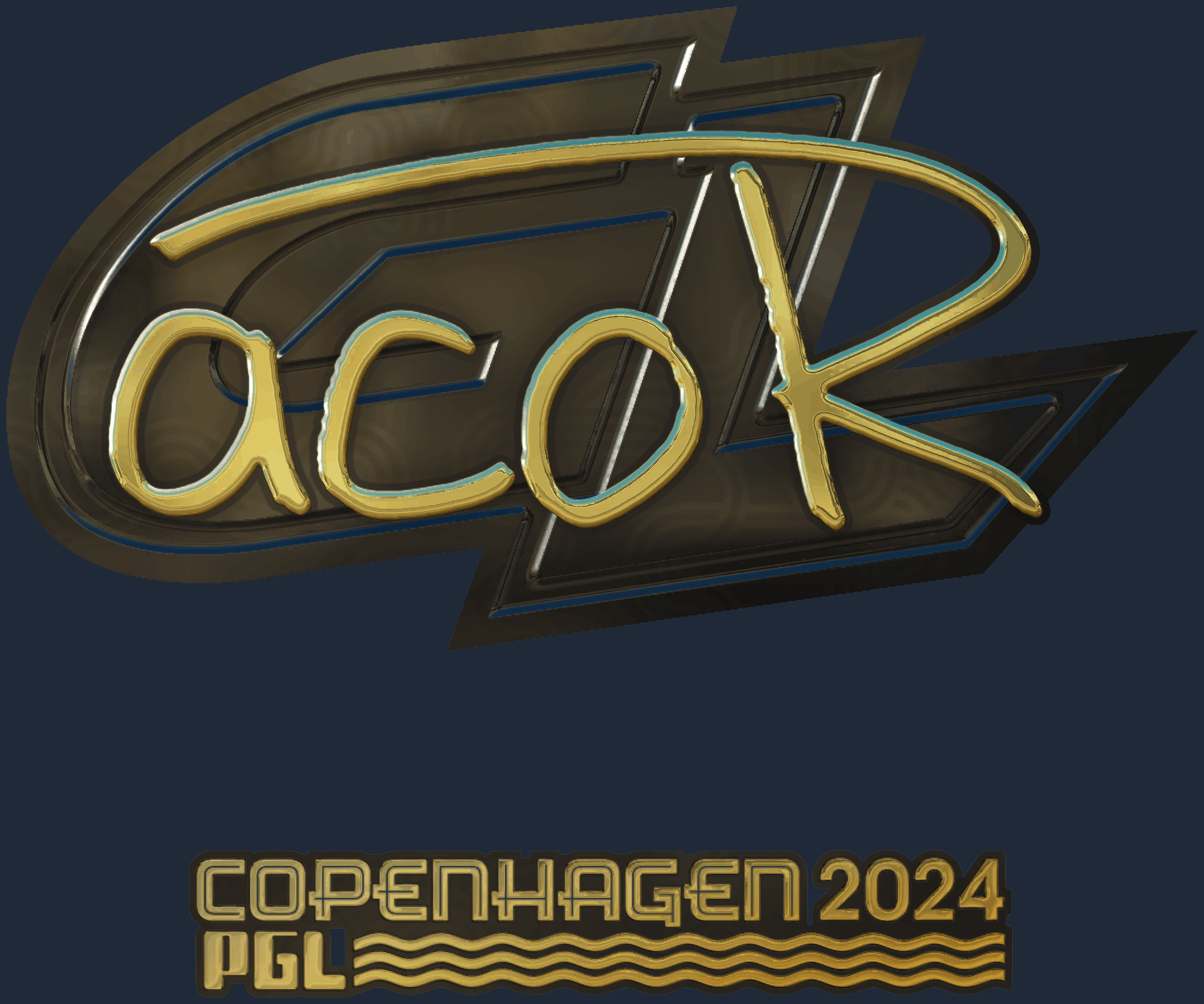 Sticker | acoR (Gold) | Copenhagen 2024 Screenshot