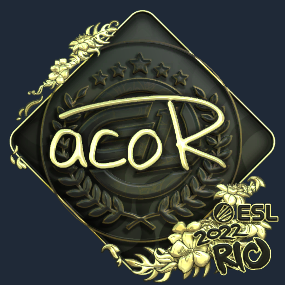 Sticker | acoR (Gold) | Rio 2022 Screenshot