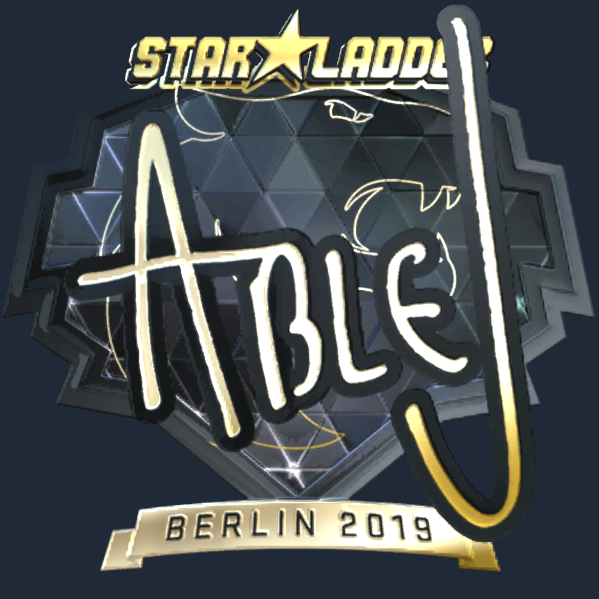 Sticker | ableJ (Gold) | Berlin 2019 Screenshot