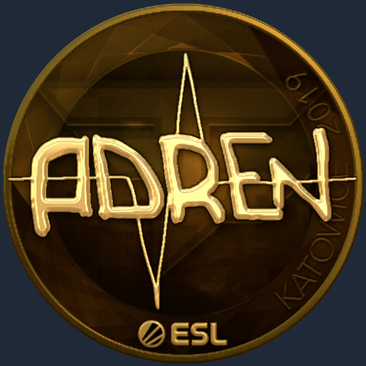 Sticker | AdreN (Gold) | Katowice 2019 Screenshot