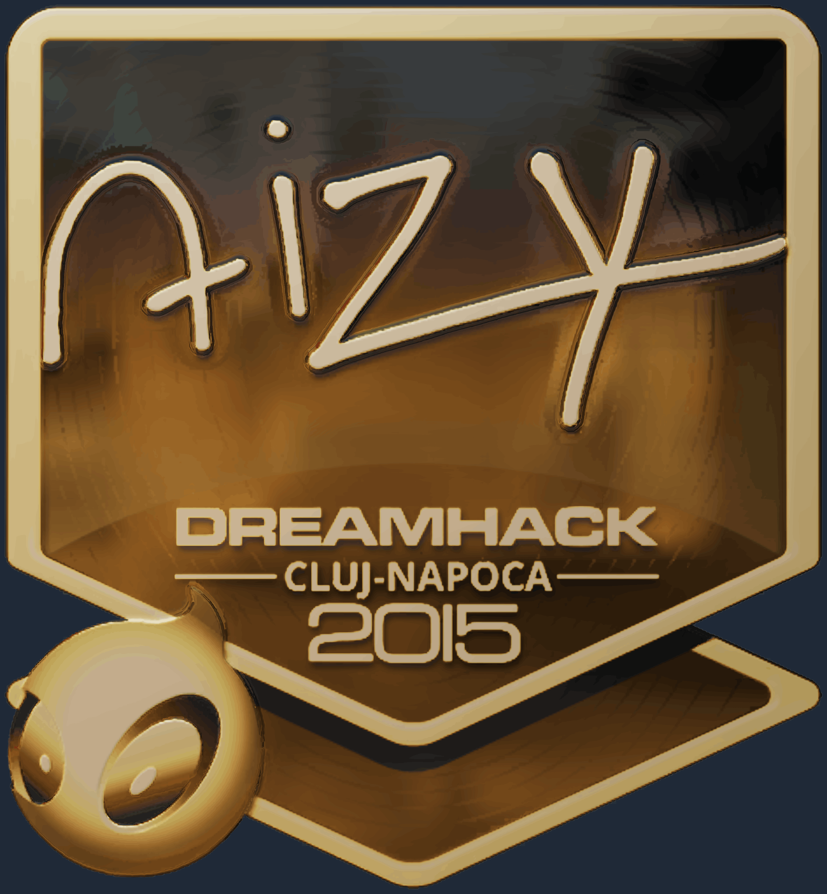 Sticker | aizy (Gold) | Cluj-Napoca 2015 Screenshot