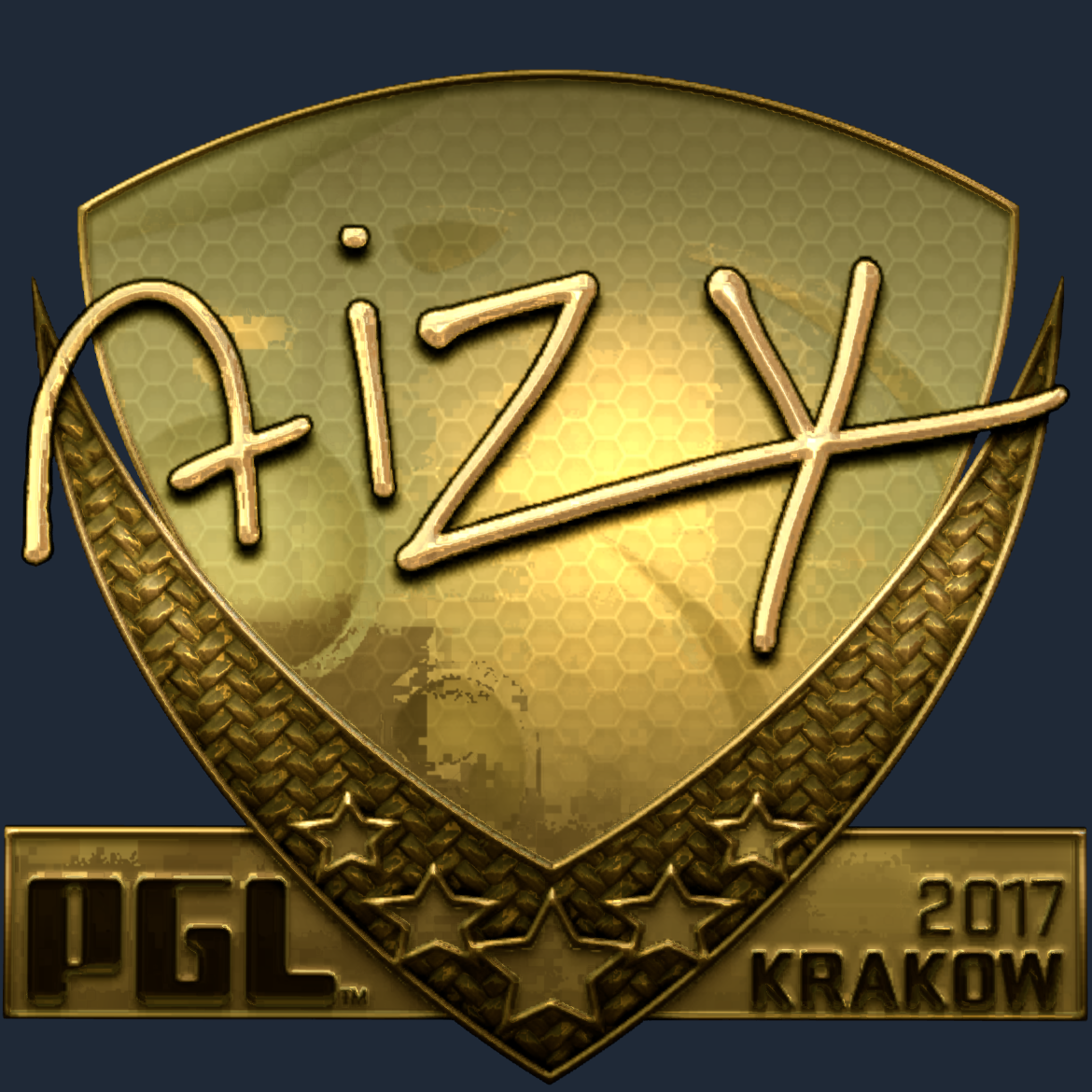 Sticker | aizy (Gold) | Krakow 2017 Screenshot