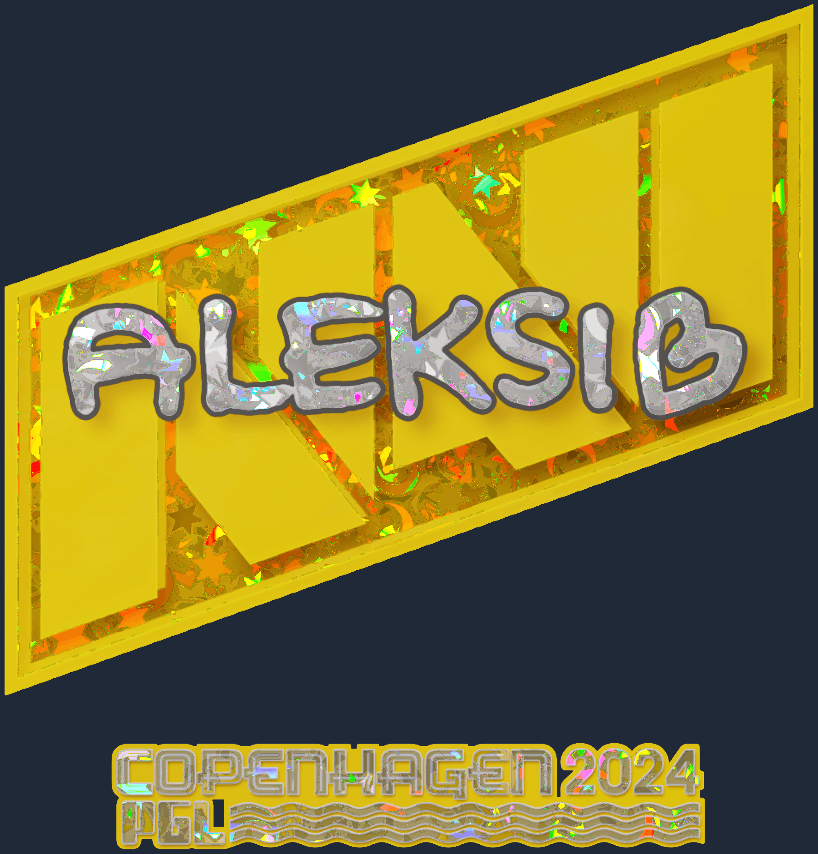 Sticker | Aleksib (Glitter) | Copenhagen 2024 Screenshot