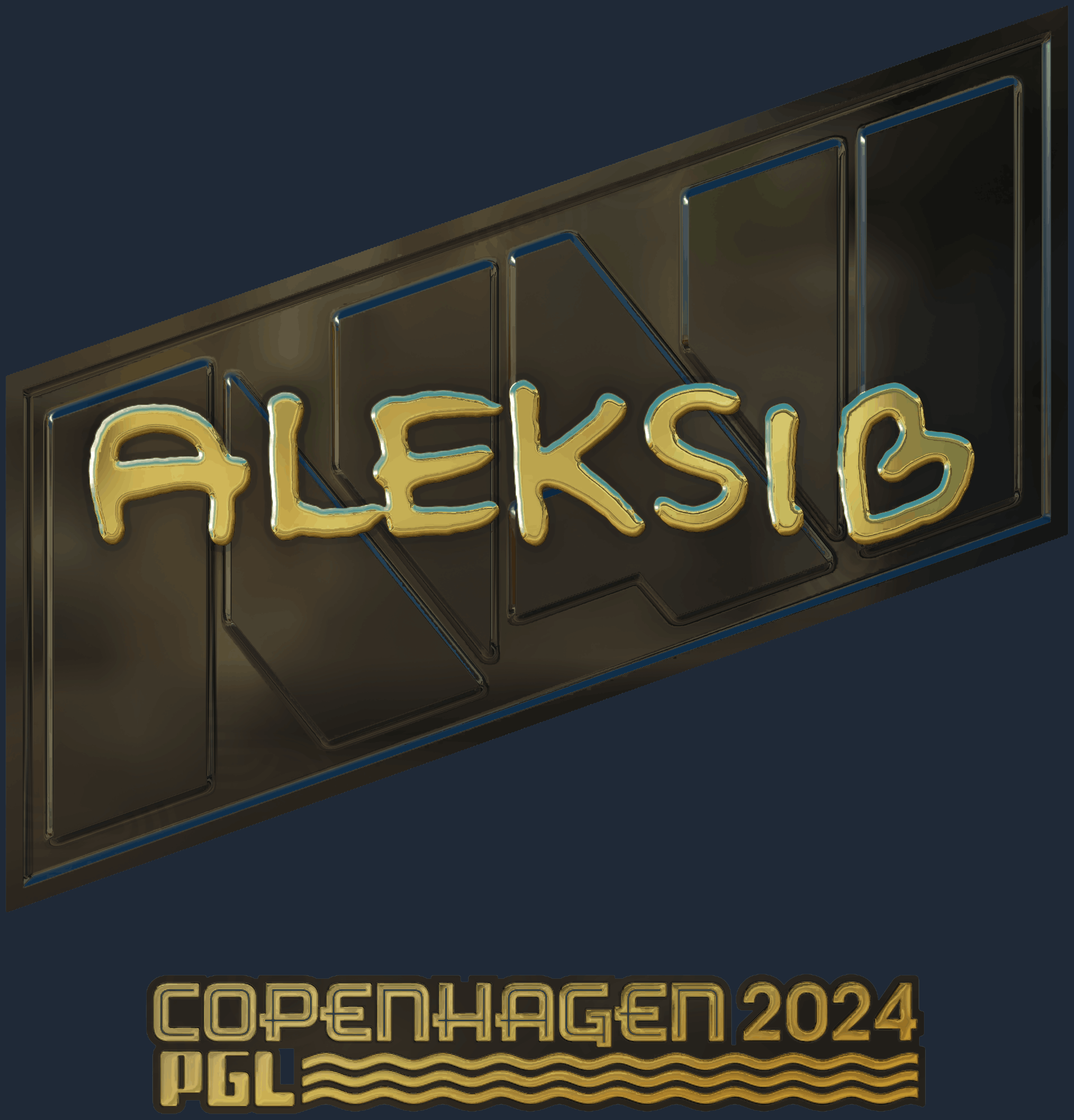 Sticker | Aleksib (Gold) | Copenhagen 2024 Screenshot