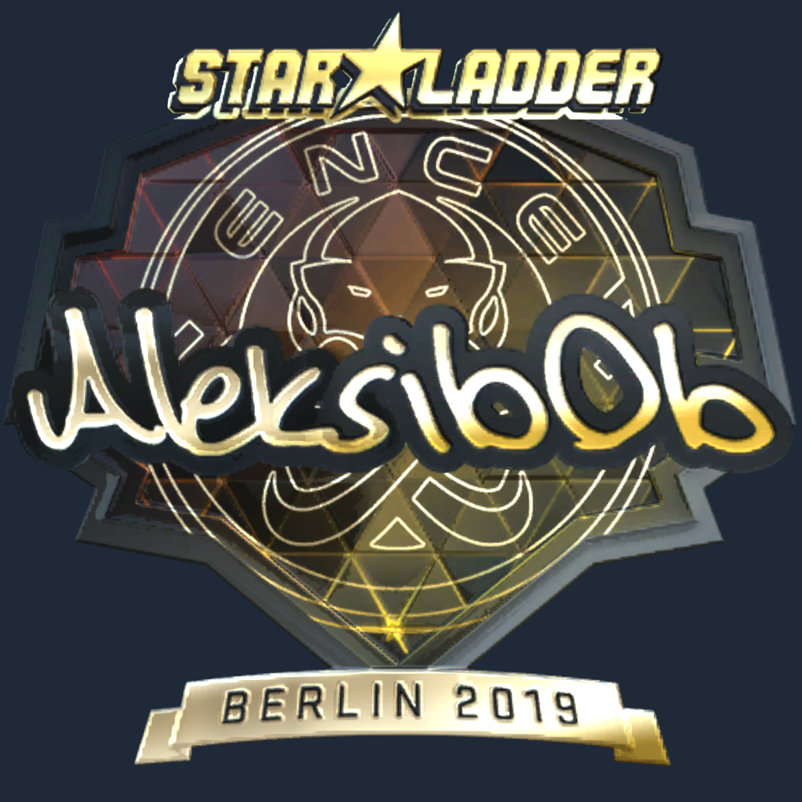 Sticker | Aleksib (Gold) | Berlin 2019 Screenshot