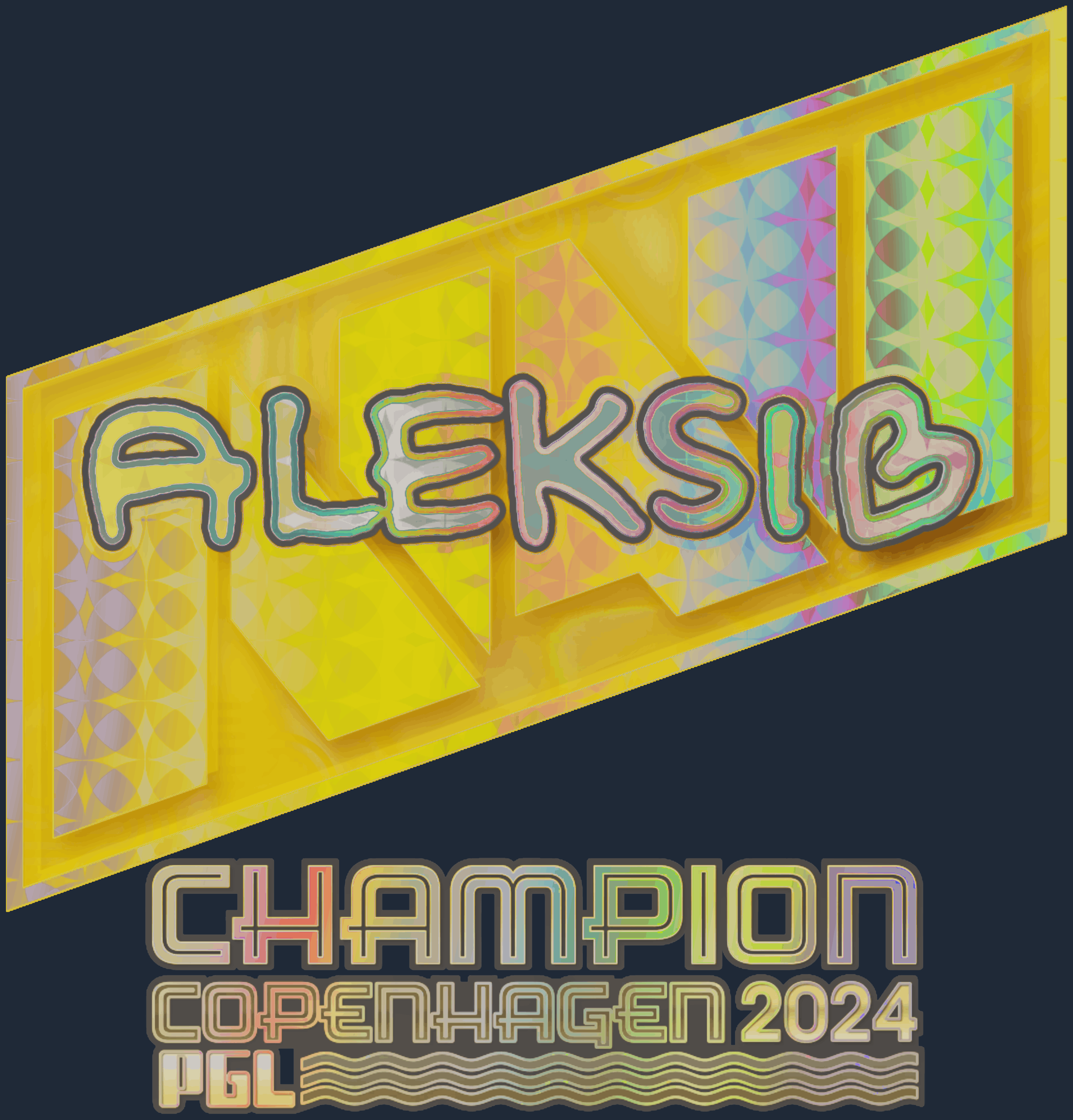Sticker | Aleksib (Holo, Champion) | Copenhagen 2024 Screenshot