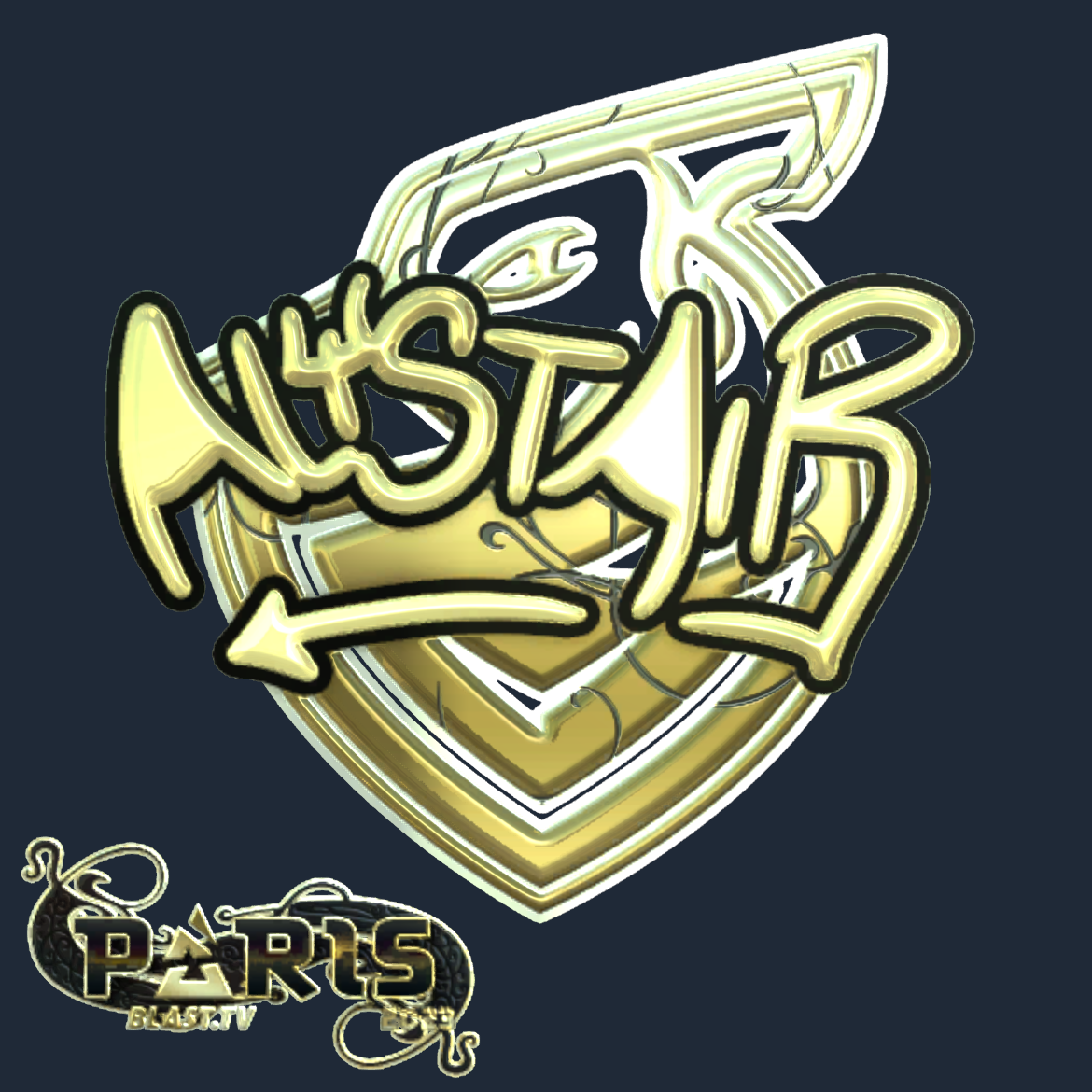 Sticker | aliStair (Gold) | Paris 2023 Screenshot