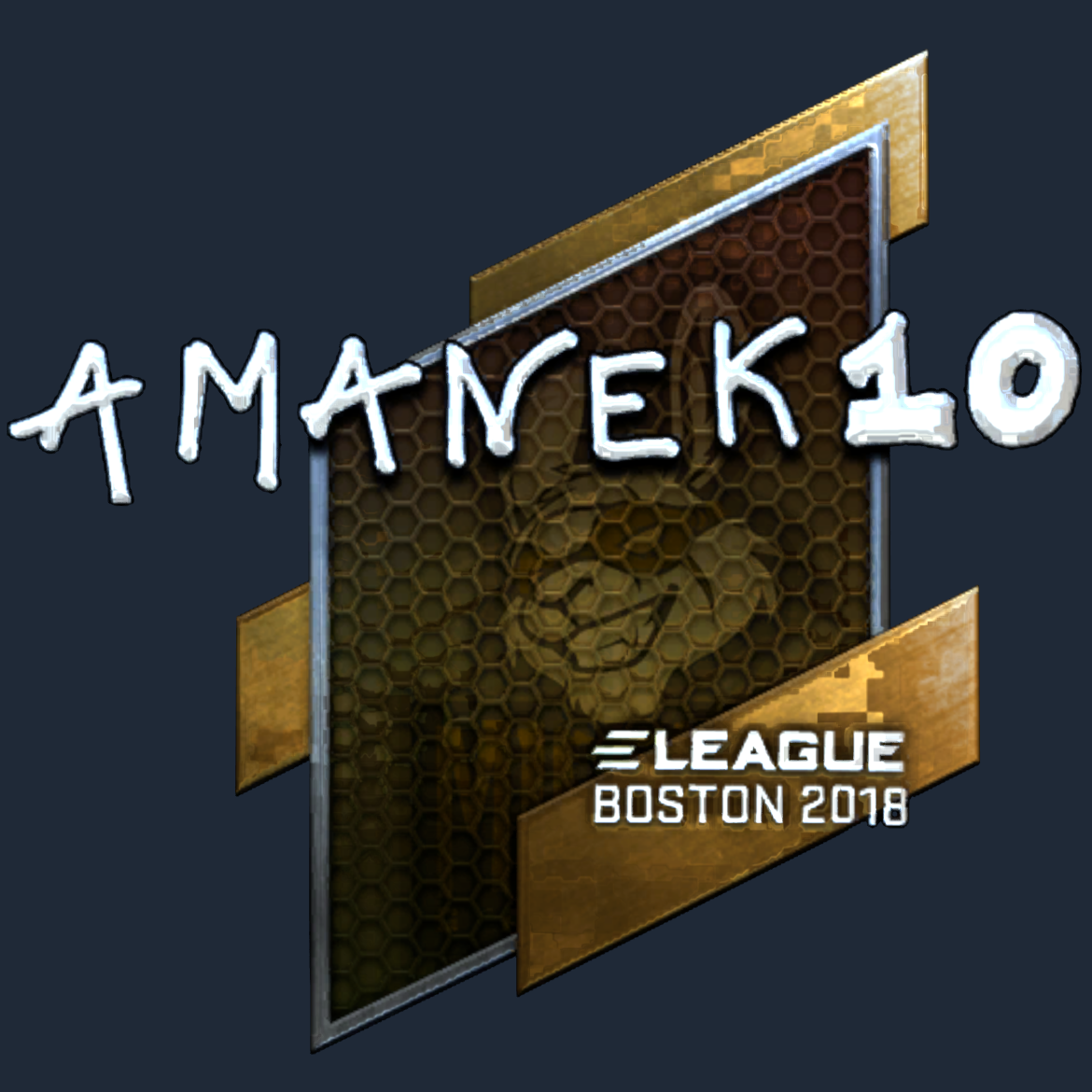 Sticker | AmaNEk (Foil) | Boston 2018 Screenshot