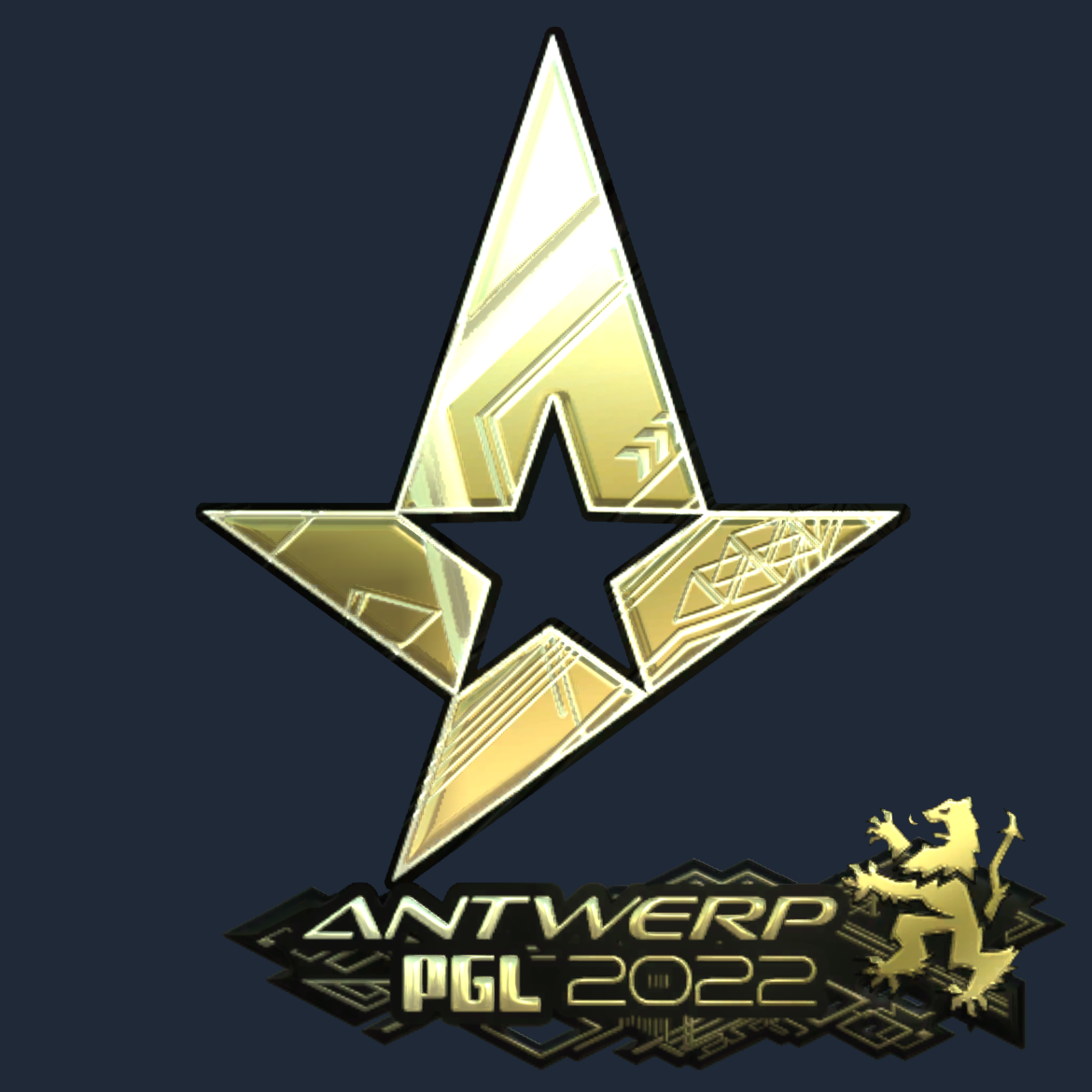 Sticker | Astralis (Gold) | Antwerp 2022 Screenshot