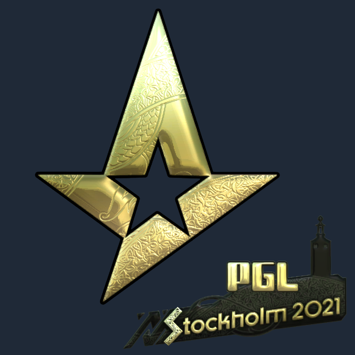 Sticker | Astralis (Gold) | Stockholm 2021 Screenshot