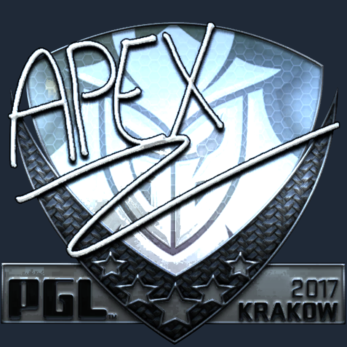 Sticker | apEX (Foil) | Krakow 2017 Screenshot