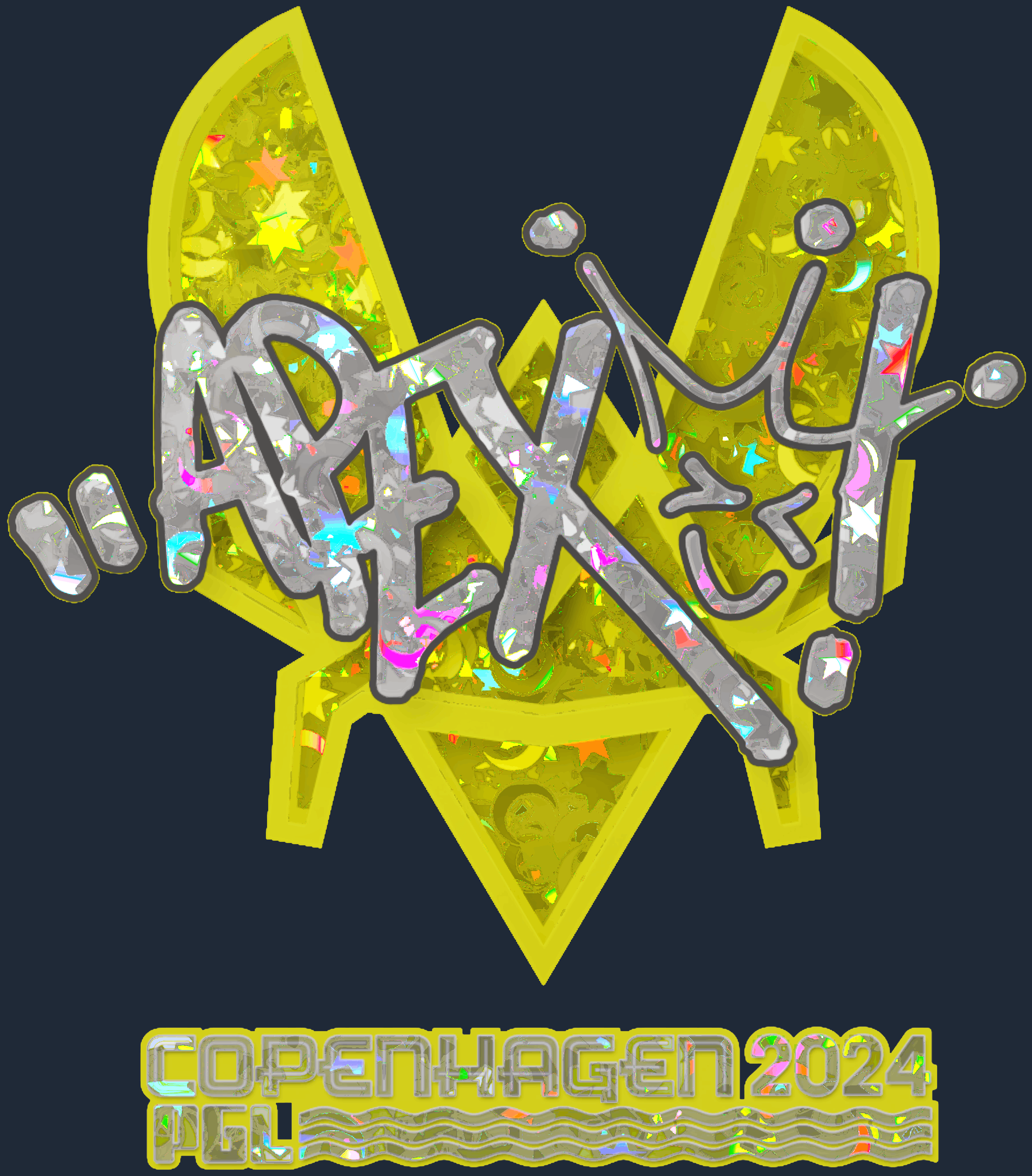 Sticker | apEX (Glitter) | Copenhagen 2024 Screenshot