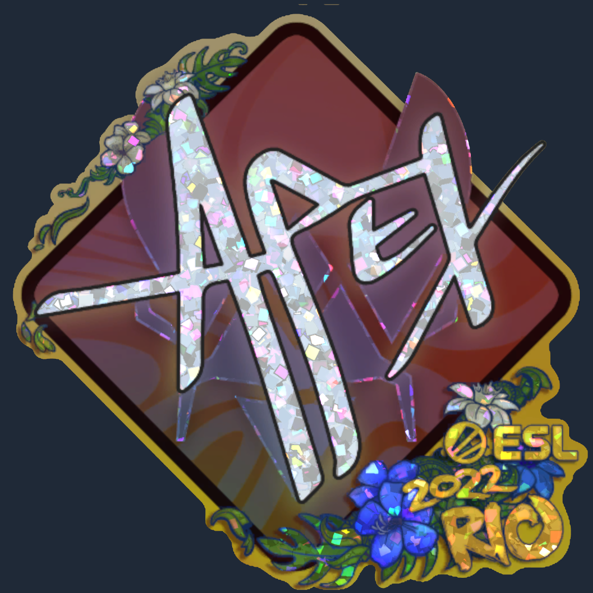 Sticker | apEX (Glitter) | Rio 2022 Screenshot