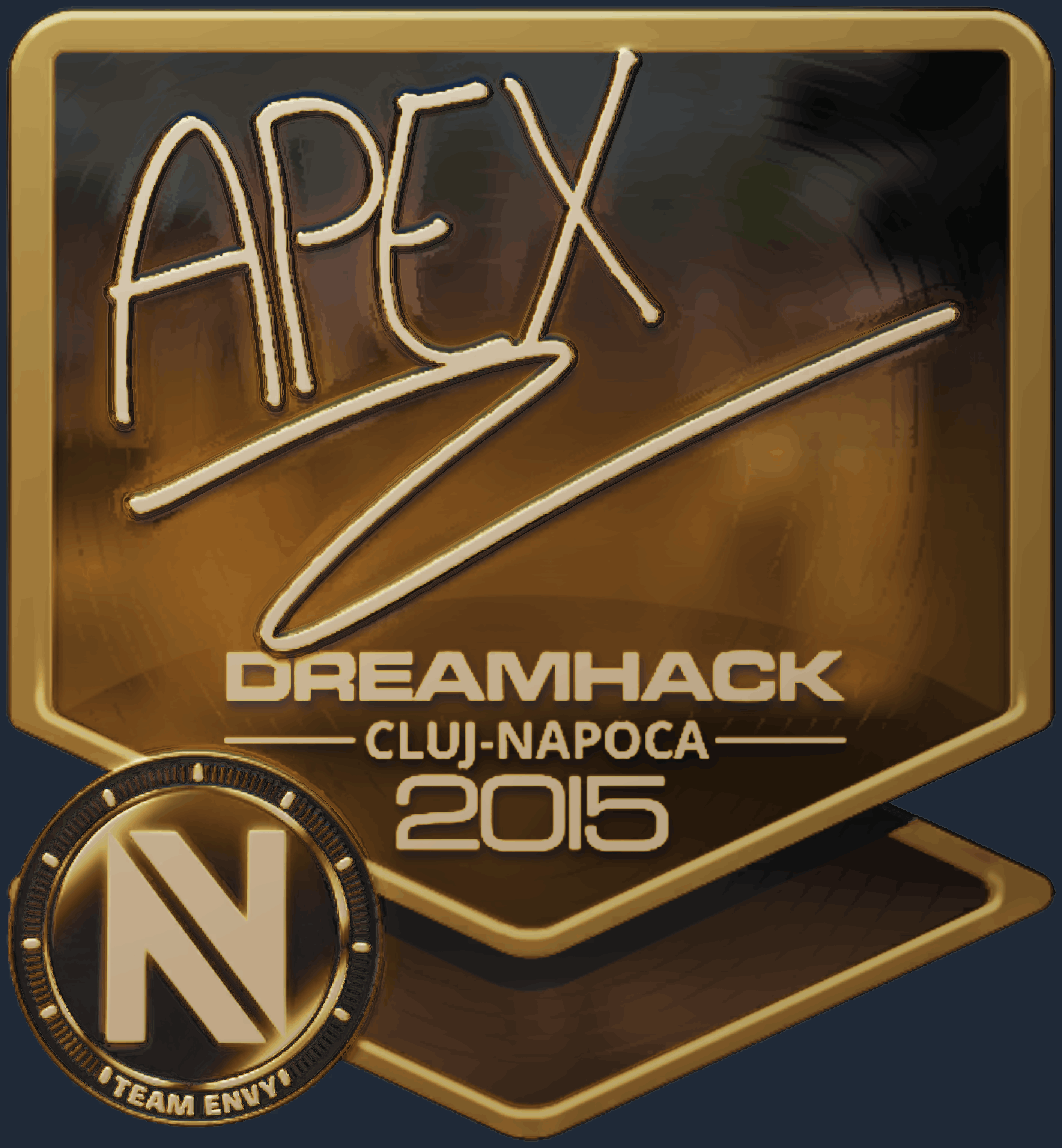 Sticker | apEX (Gold) | Cluj-Napoca 2015 Screenshot
