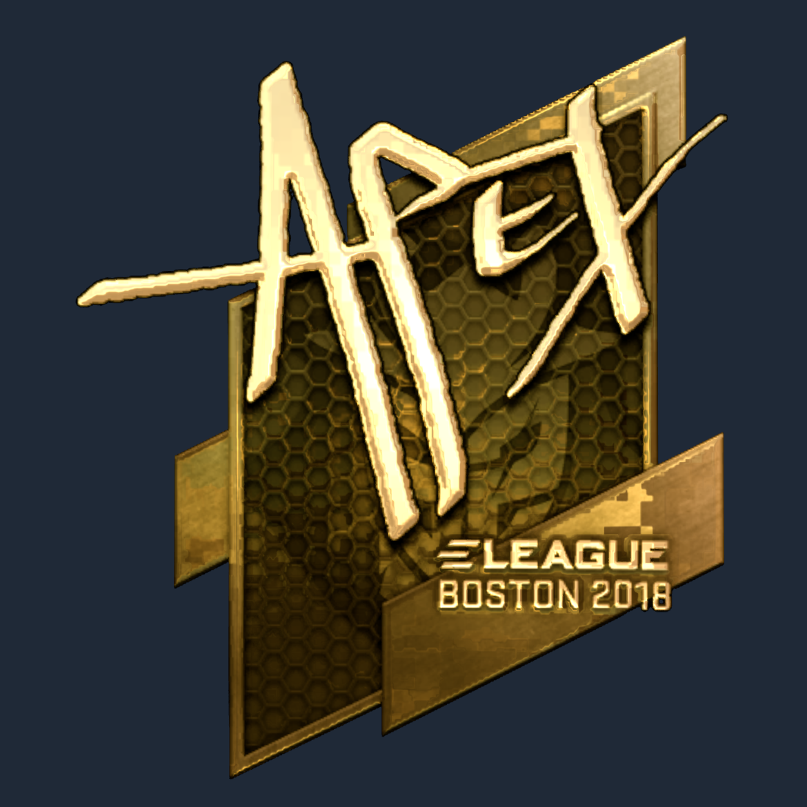 Sticker | apEX (Gold) | Boston 2018 Screenshot