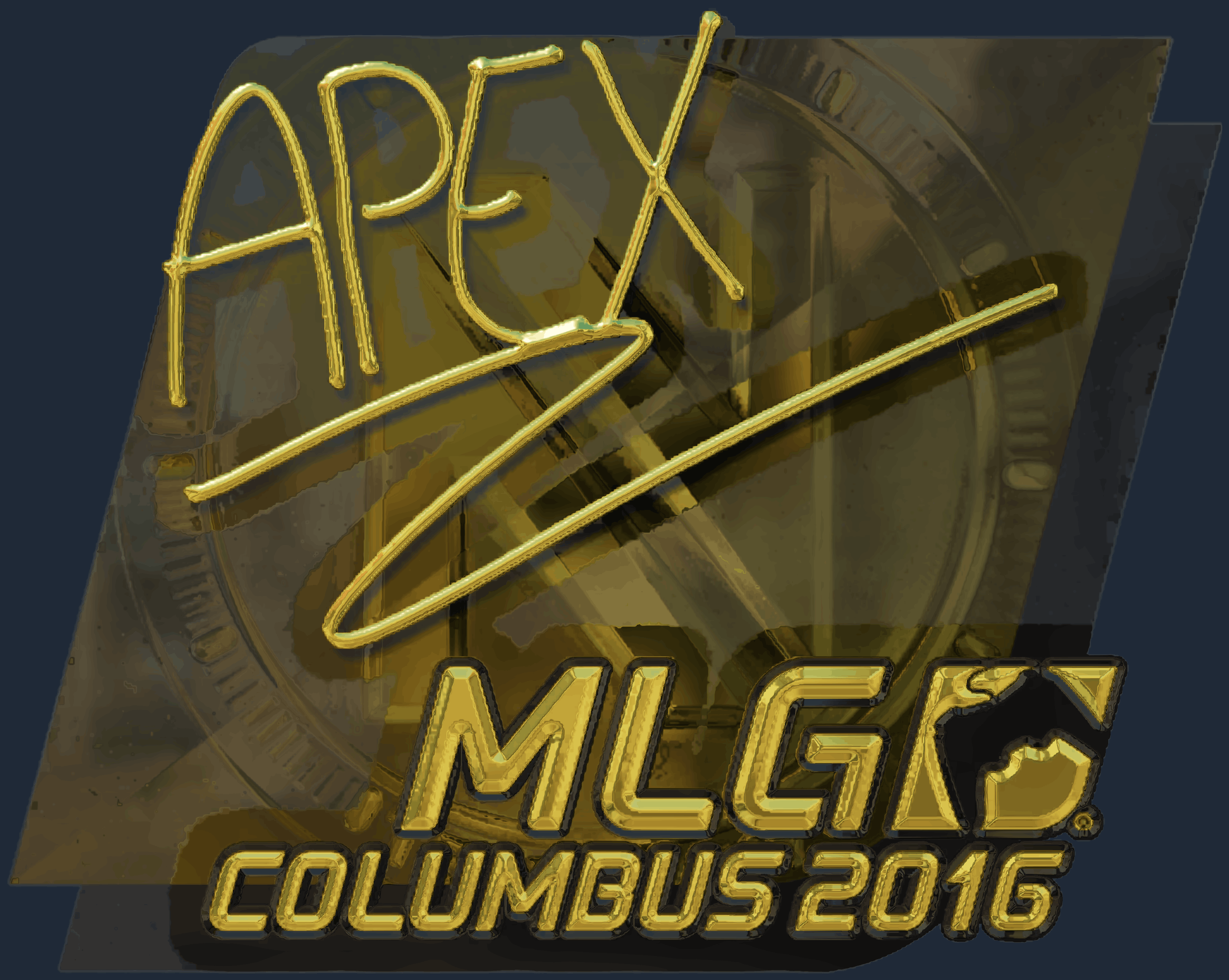 Sticker | apEX (Gold) | MLG Columbus 2016 Screenshot