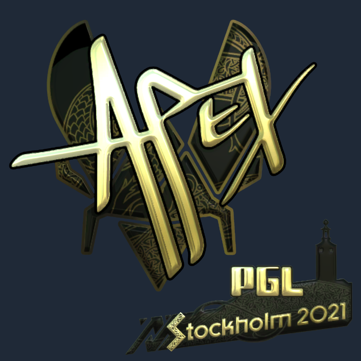 Sticker | apEX (Gold) | Stockholm 2021 Screenshot