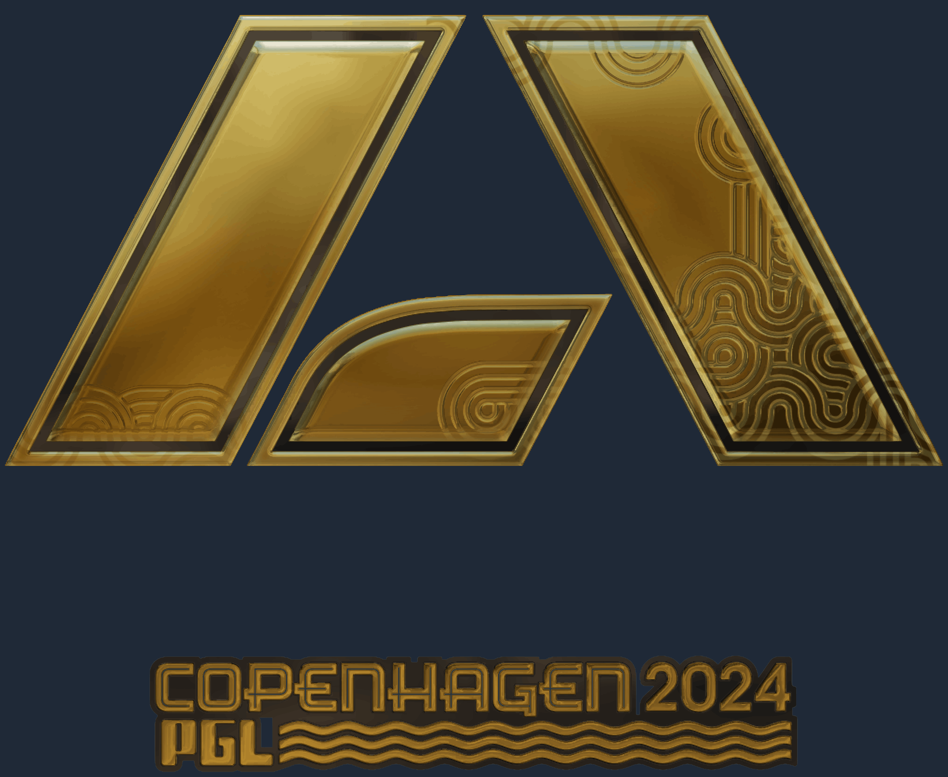 Sticker | Apeks (Gold) | Copenhagen 2024 Screenshot