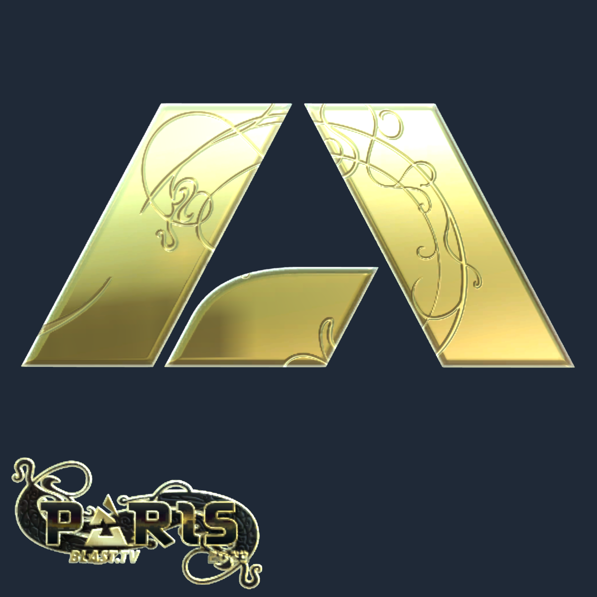 Sticker | Apeks (Gold) | Paris 2023 Screenshot