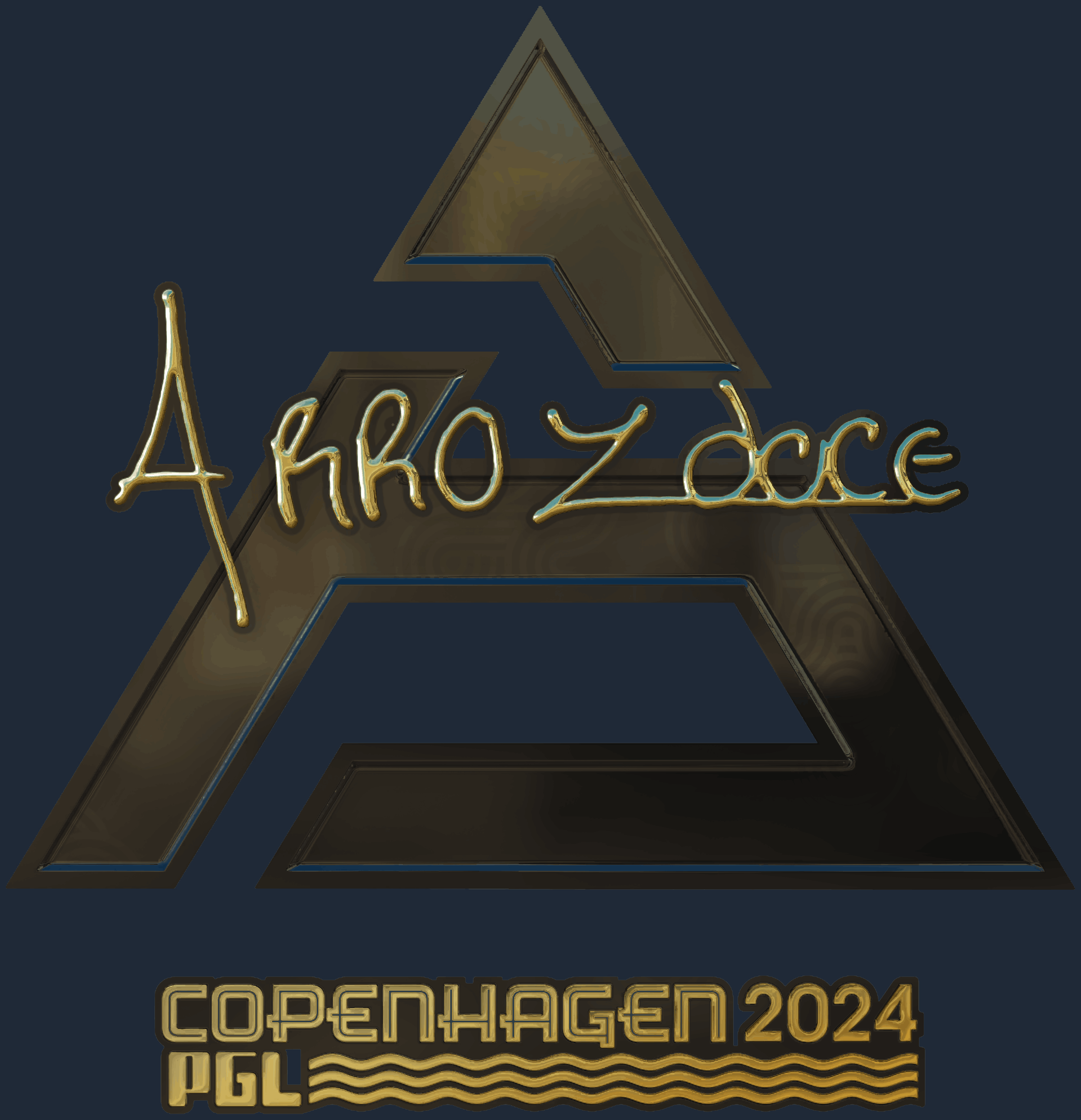 Sticker | arrozdoce (Gold) | Copenhagen 2024 Screenshot