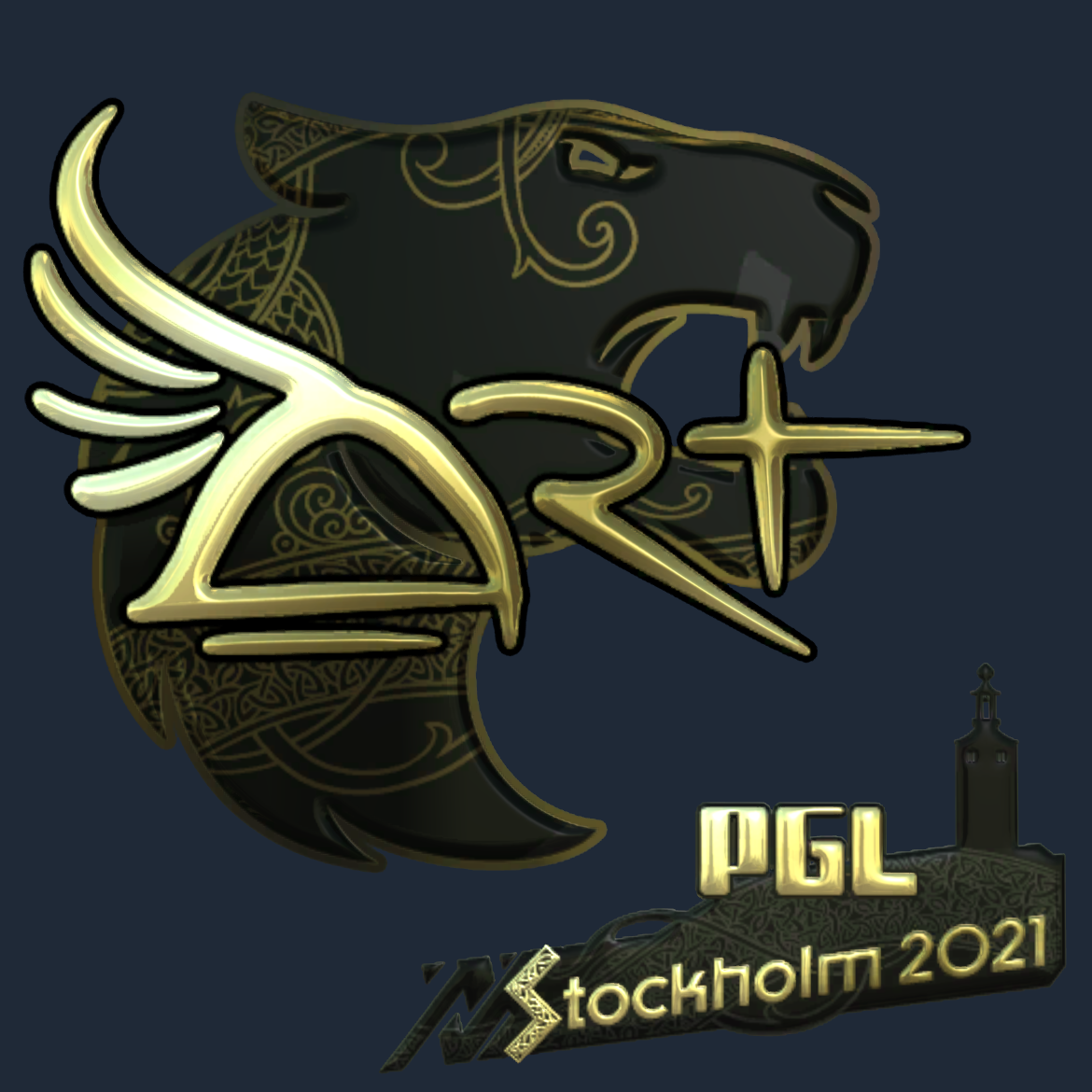 Sticker | arT (Gold) | Stockholm 2021 Screenshot