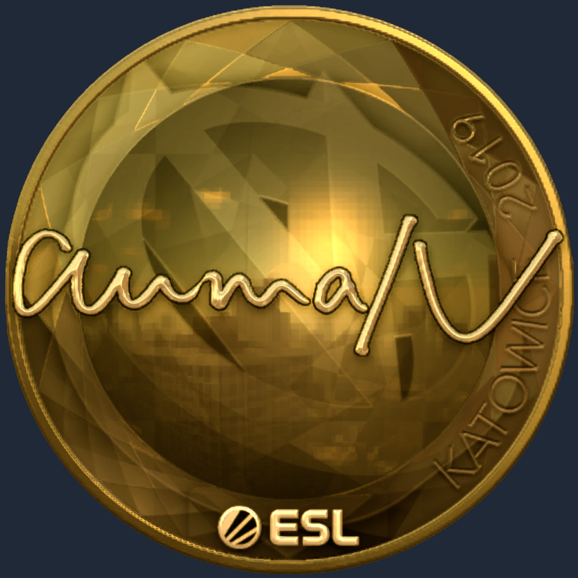 Sticker | aumaN (Gold) | Katowice 2019 Screenshot