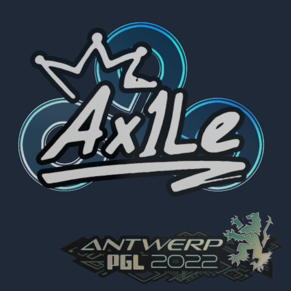 Sticker | Ax1Le | Antwerp 2022 Screenshot
