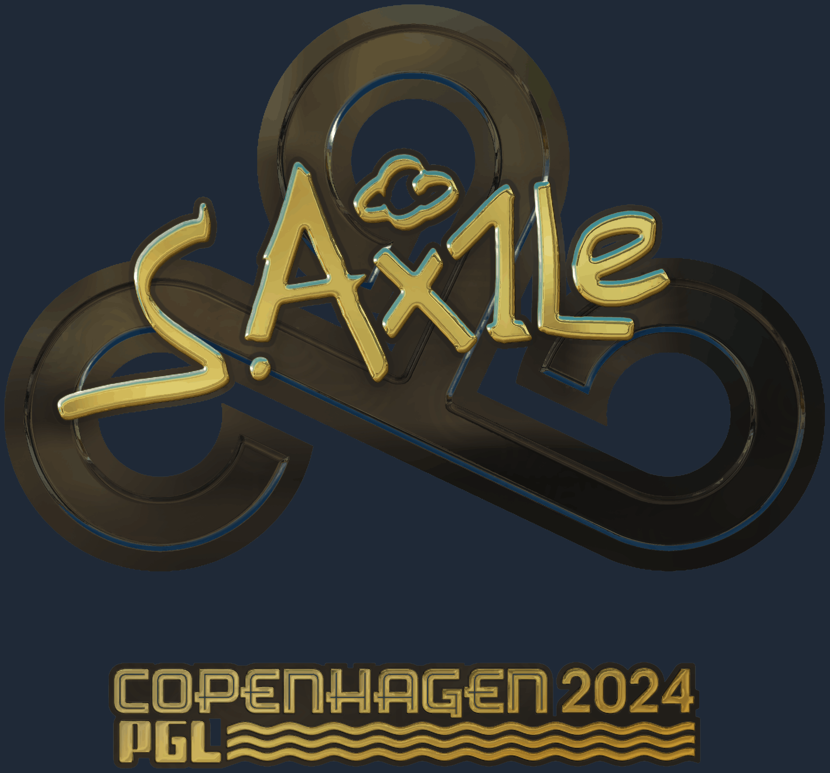 Sticker | Ax1Le (Gold) | Copenhagen 2024 Screenshot