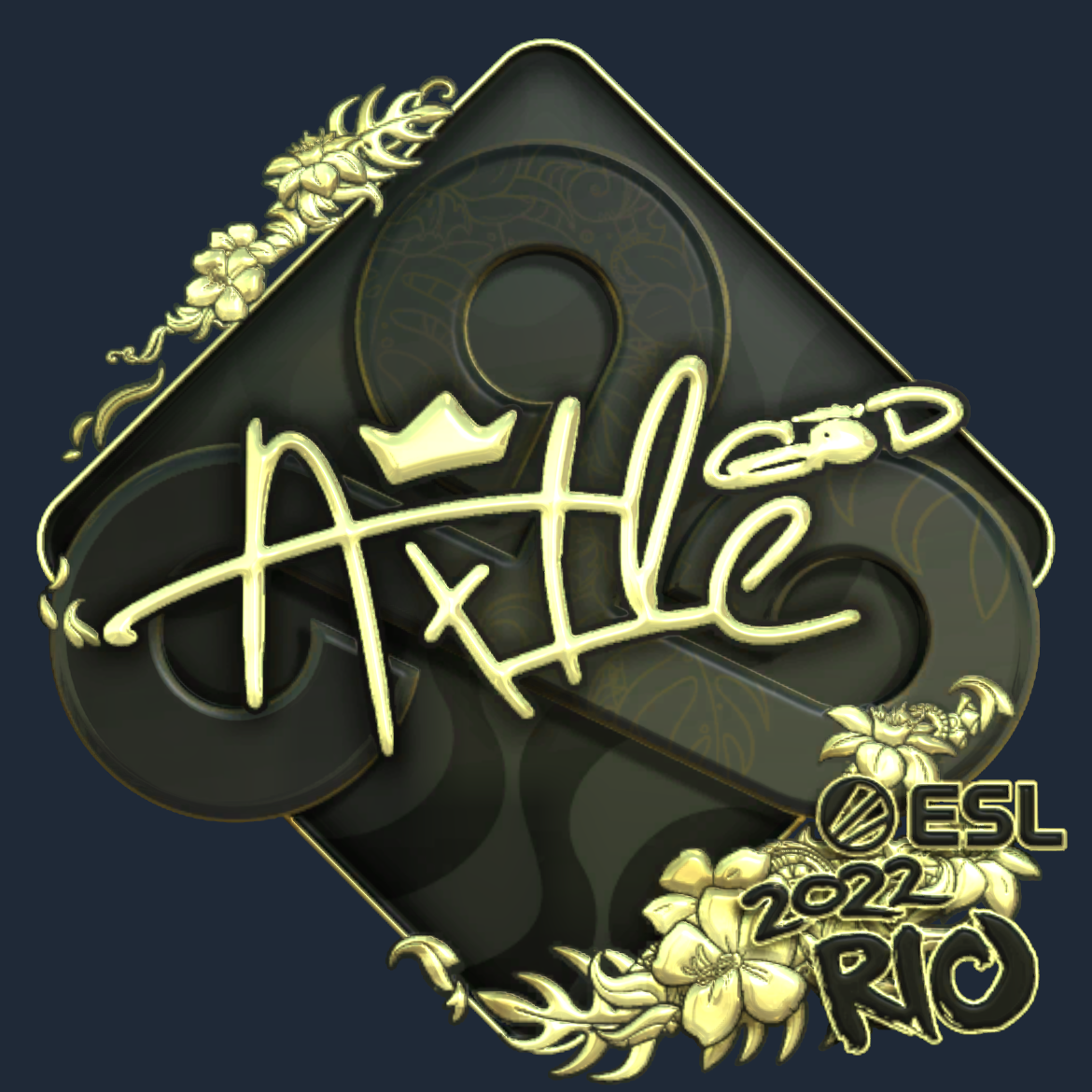 Sticker | Ax1Le (Gold) | Rio 2022 Screenshot