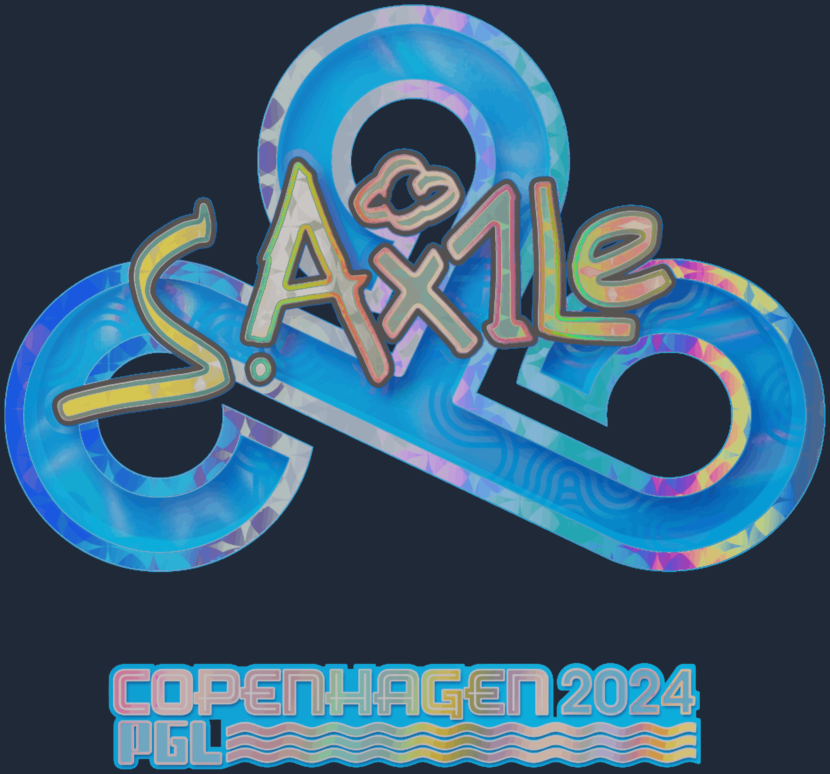 Sticker | Ax1Le (Holo) | Copenhagen 2024 Screenshot