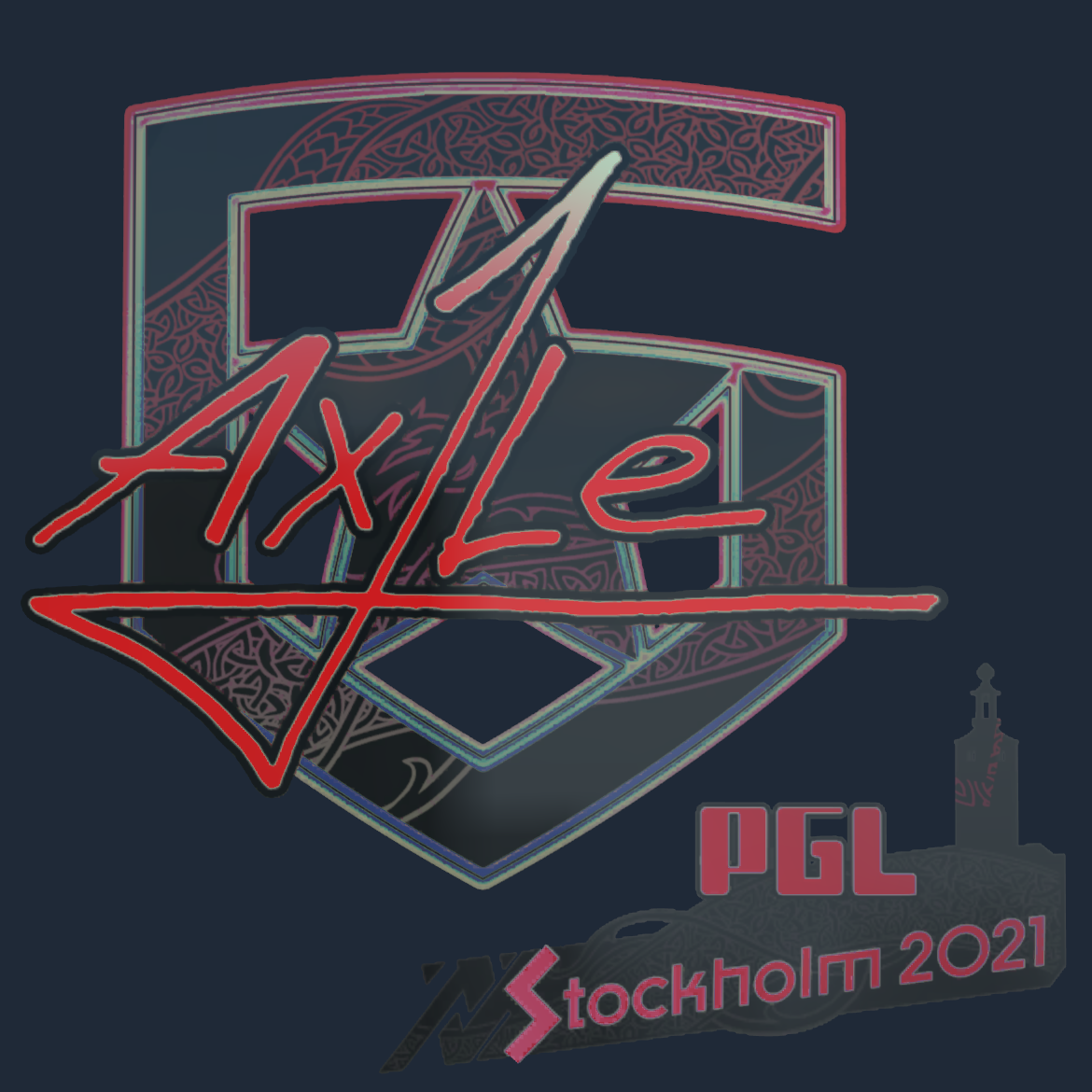 Sticker | Ax1Le (Holo) | Stockholm 2021 Screenshot
