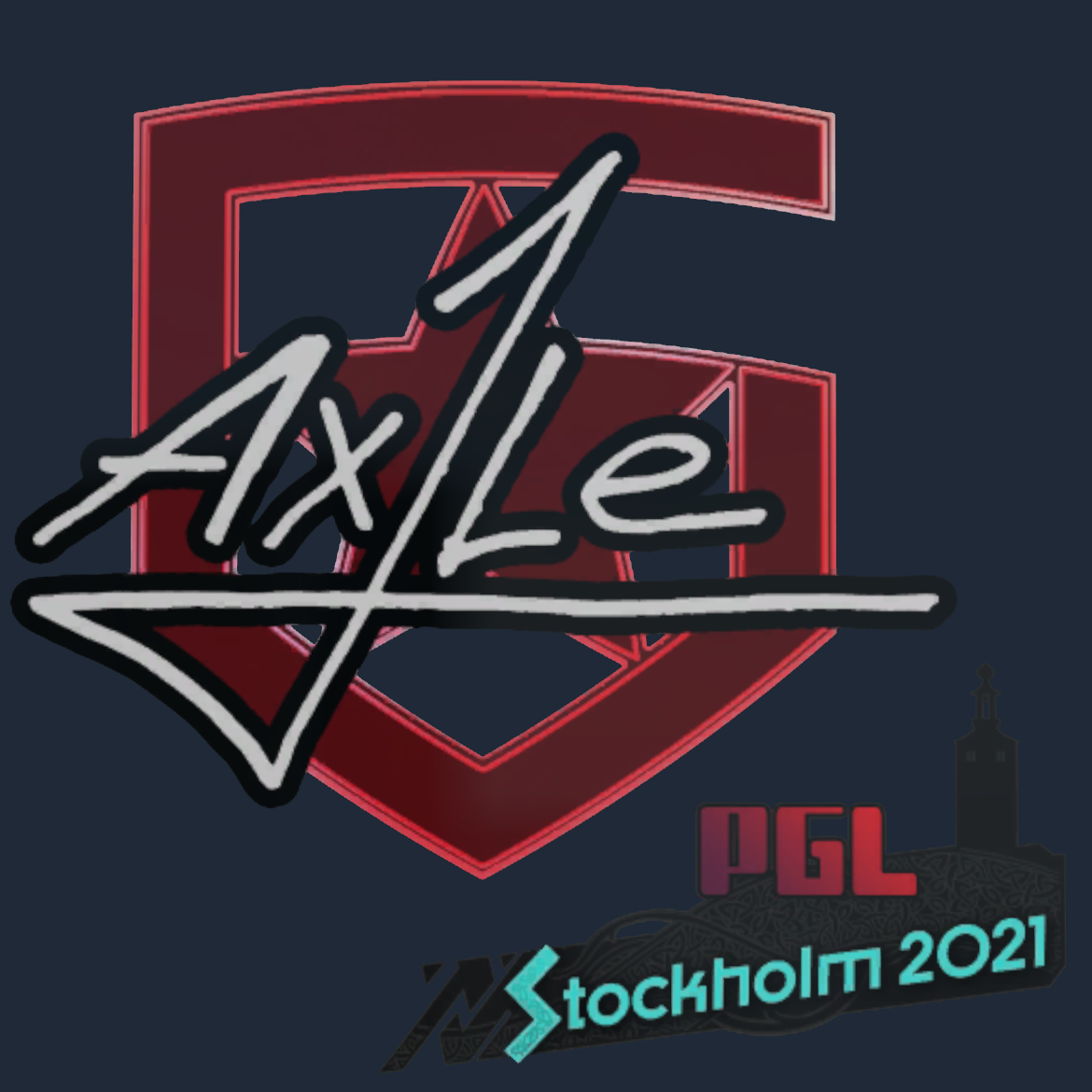 Sticker | Ax1Le | Stockholm 2021 Screenshot