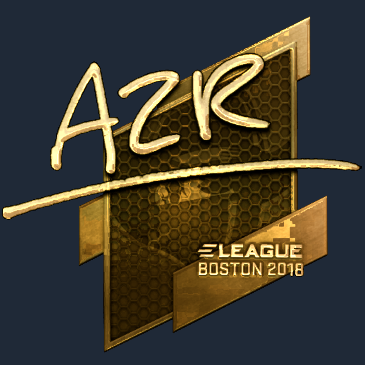 Sticker | AZR (Gold) | Boston 2018 Screenshot