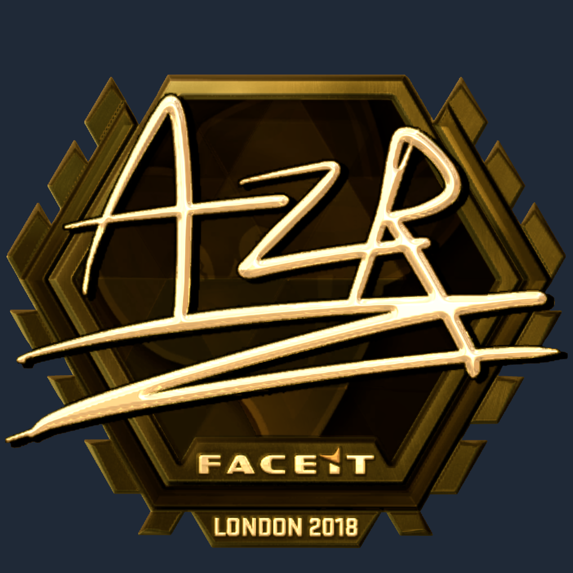 Sticker | AZR (Gold) | London 2018 Screenshot