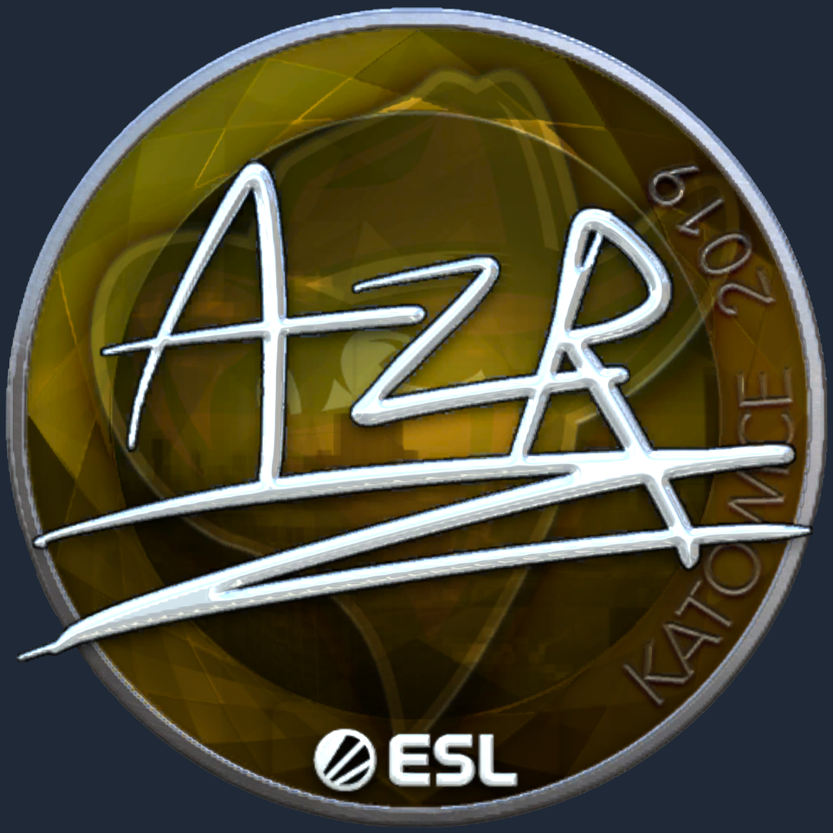 Sticker | AZR (Foil) | Katowice 2019 Screenshot