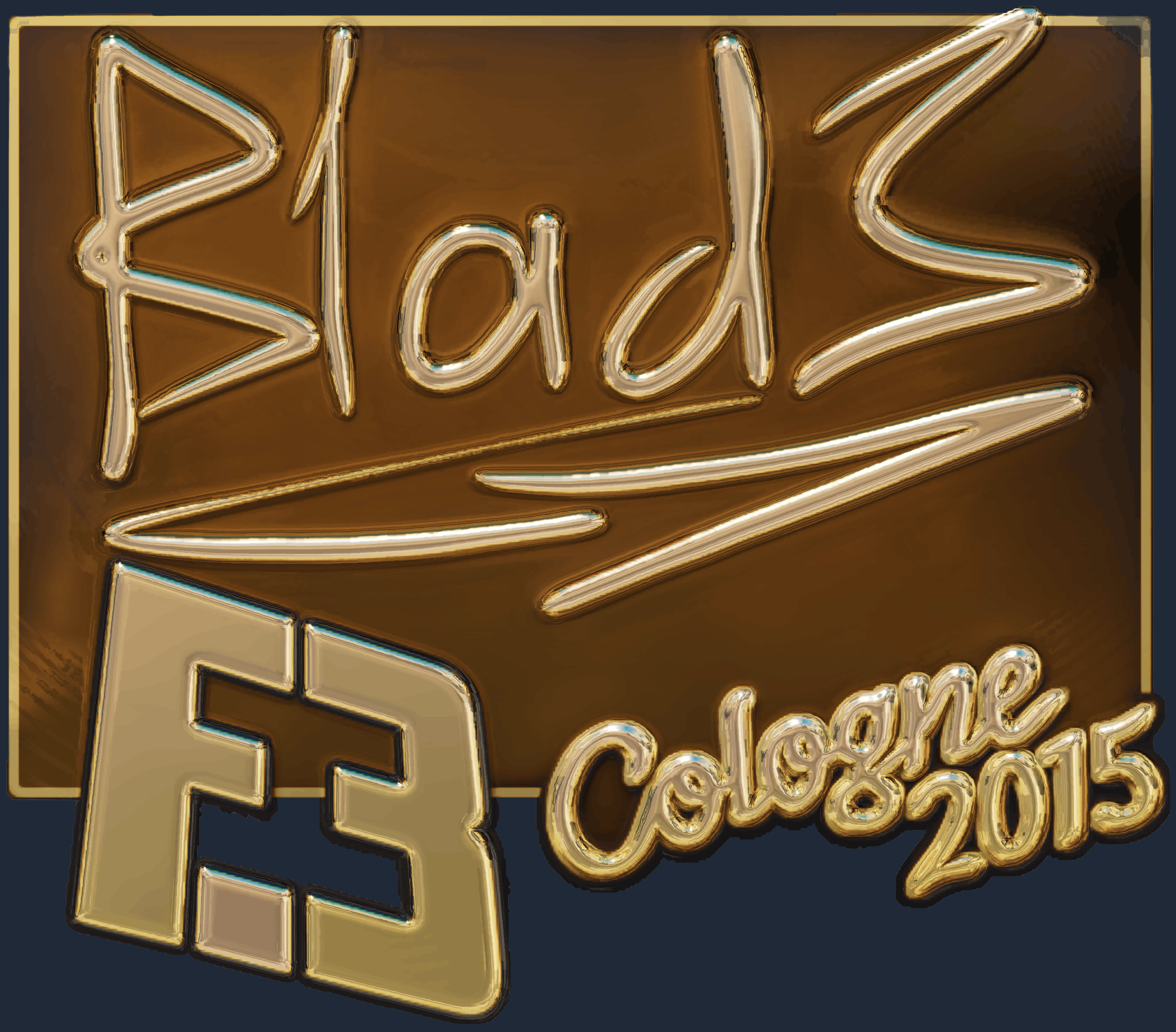 Sticker | B1ad3 (Gold) | Cologne 2015 Screenshot