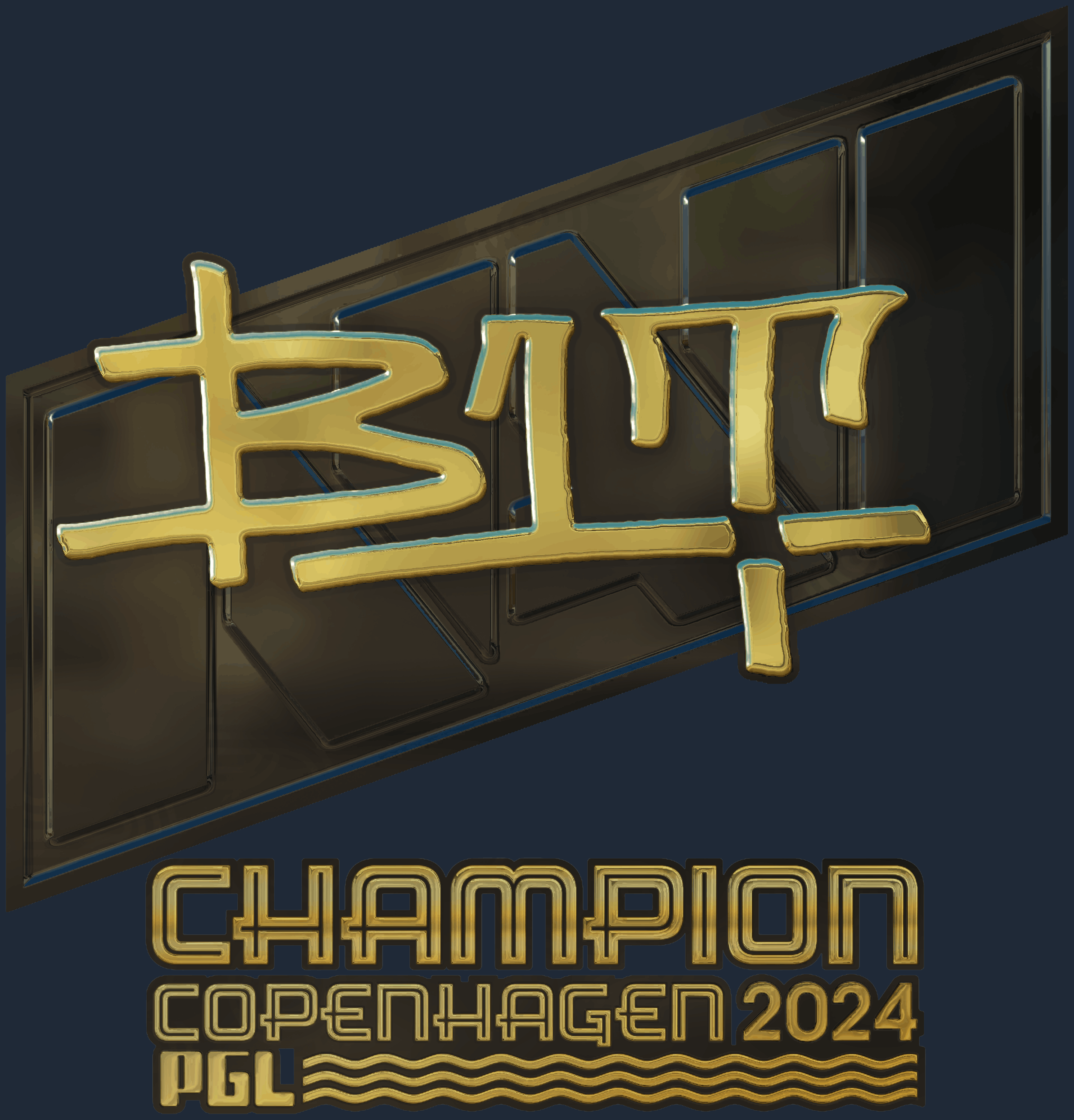 Sticker | b1t (Gold, Champion) | Copenhagen 2024 Screenshot
