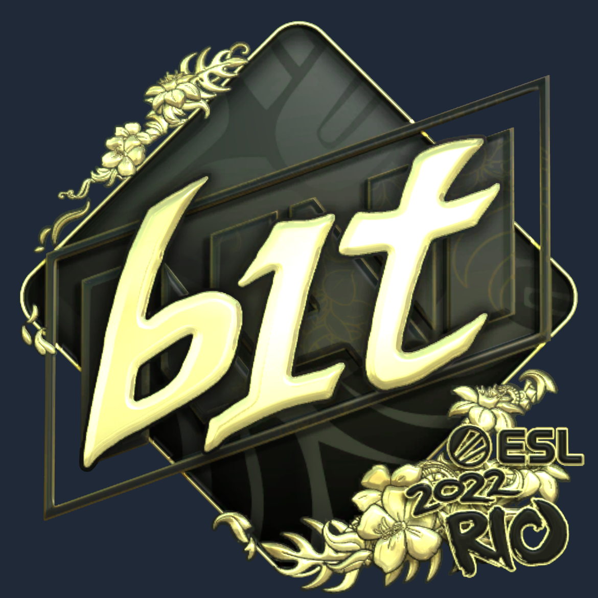 Sticker | b1t (Gold) | Rio 2022 Screenshot