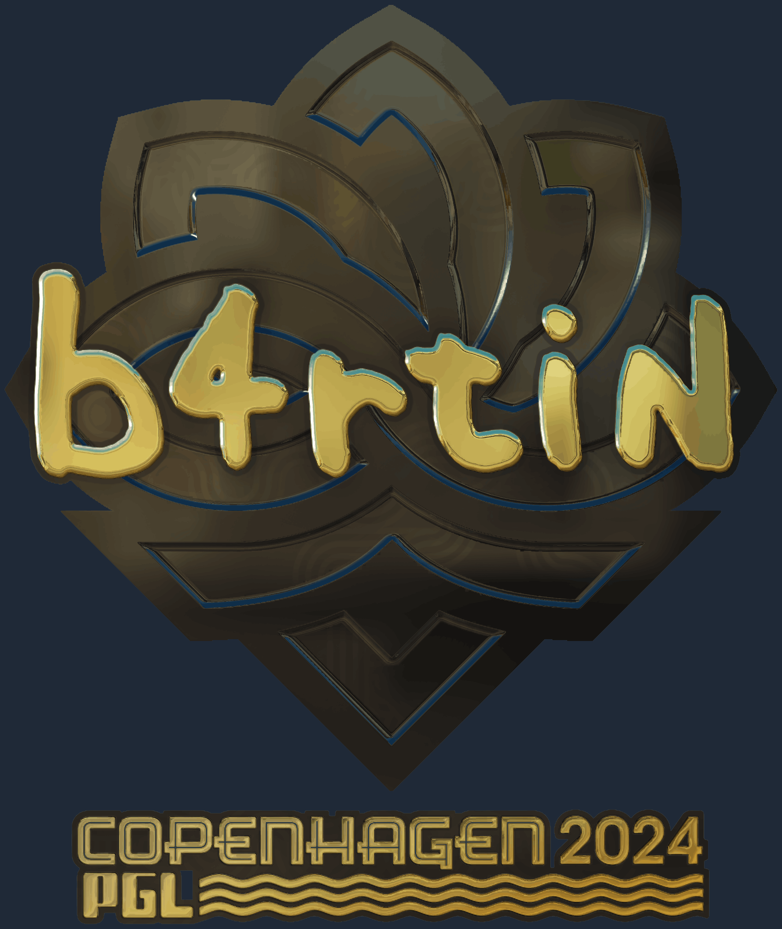 Sticker | b4rtiN (Gold) | Copenhagen 2024 Screenshot