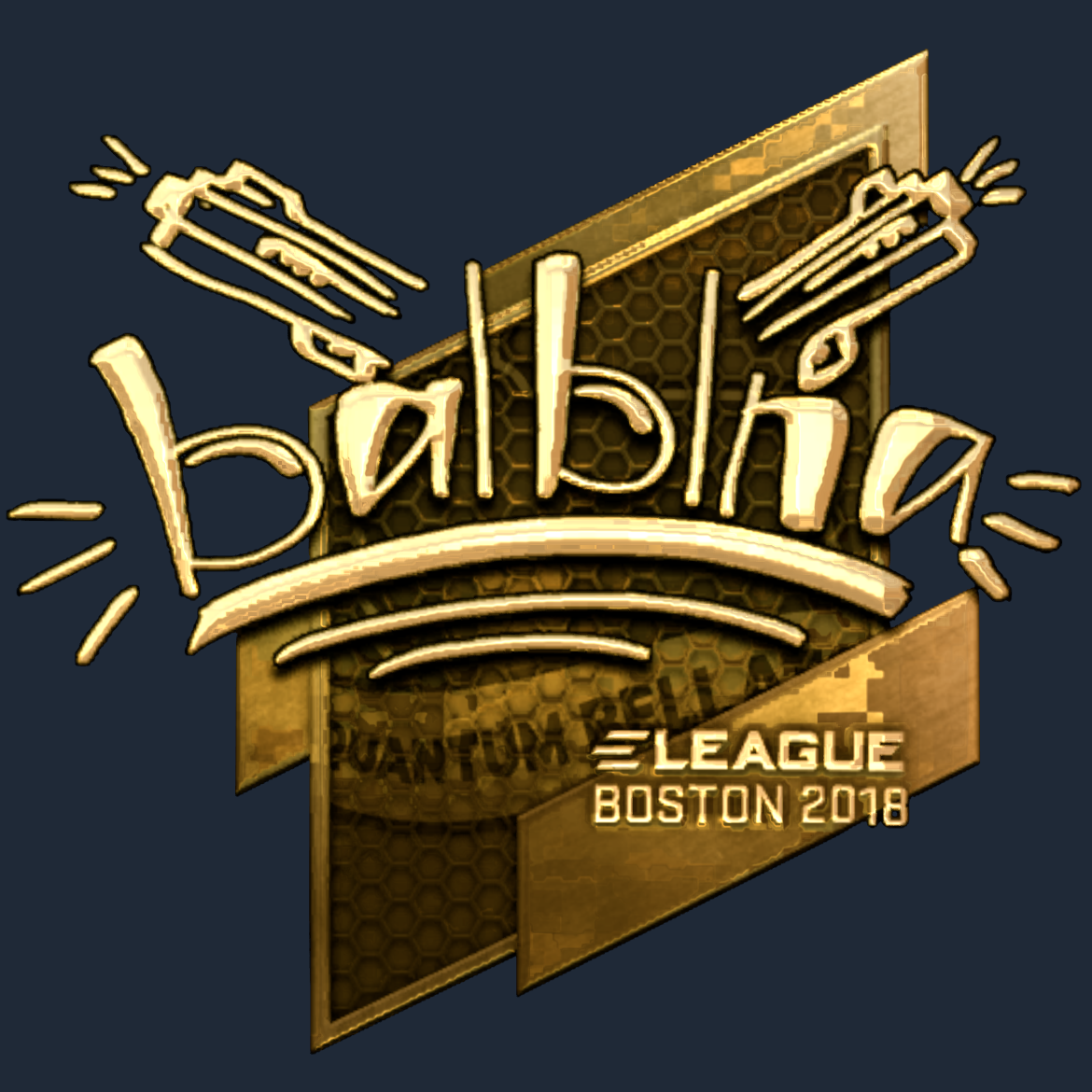 Sticker | balblna (Gold) | Boston 2018 Screenshot