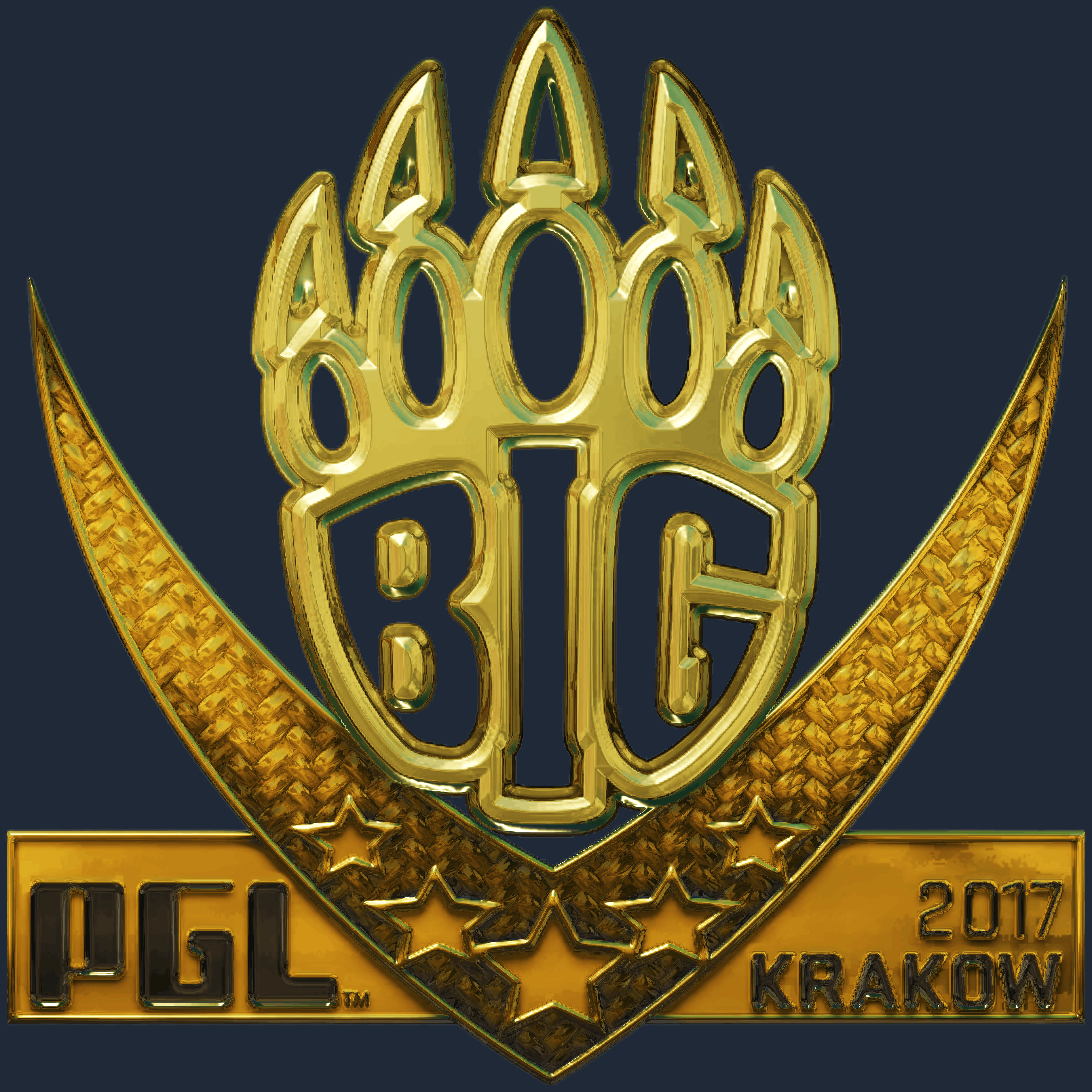 Sticker | BIG (Gold) | Krakow 2017 Screenshot