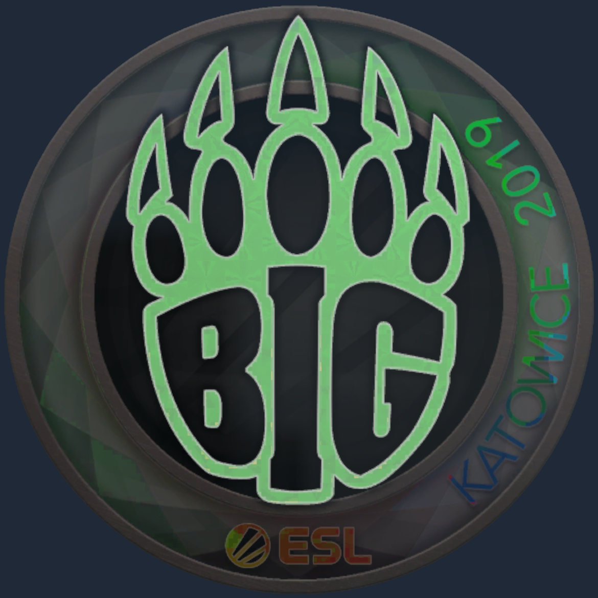 Sticker | BIG (Holo) | Katowice 2019 Screenshot