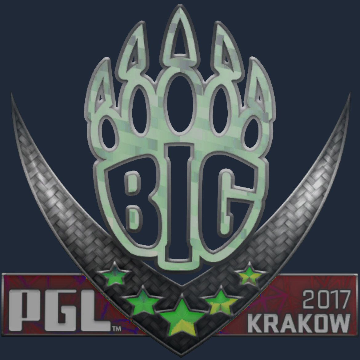 Sticker | BIG (Holo) | Krakow 2017 Screenshot