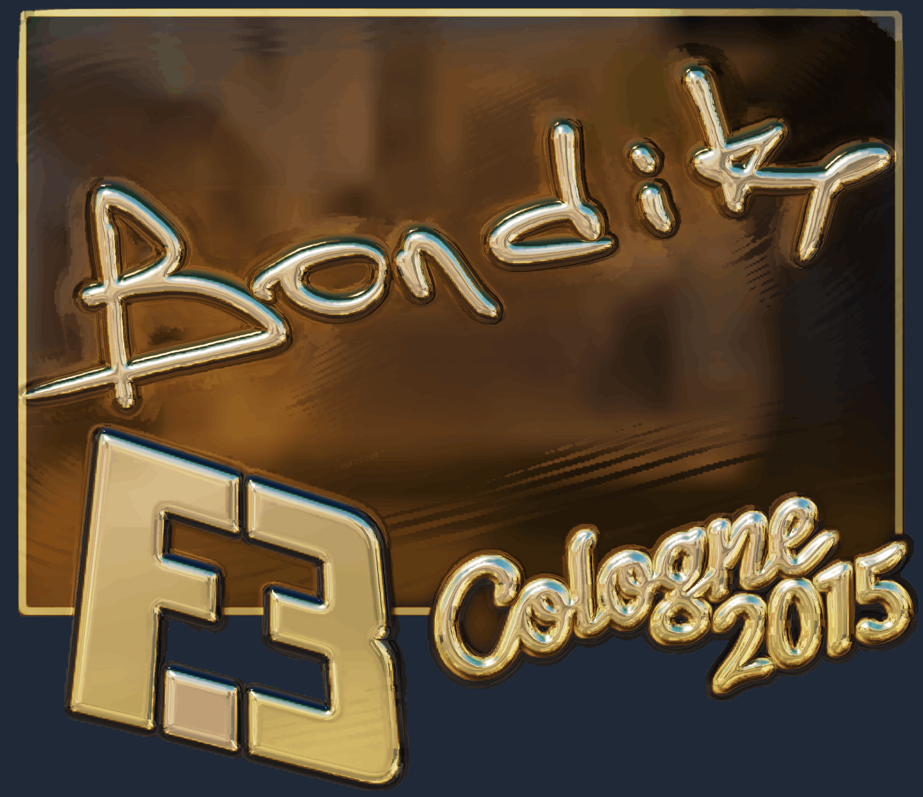 Sticker | bondik (Gold) | Cologne 2015 Screenshot