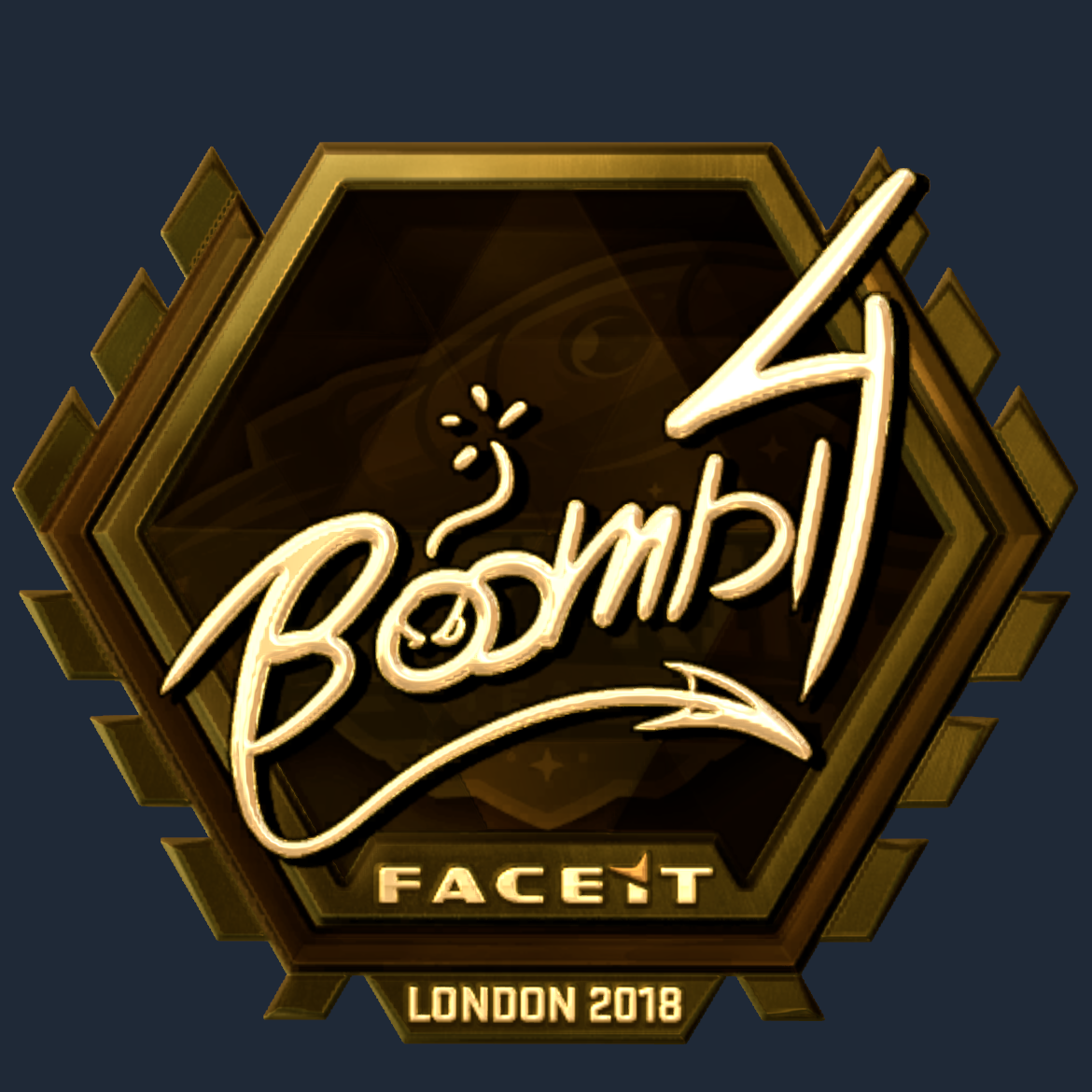 Sticker | Boombl4 (Gold) | London 2018 Screenshot