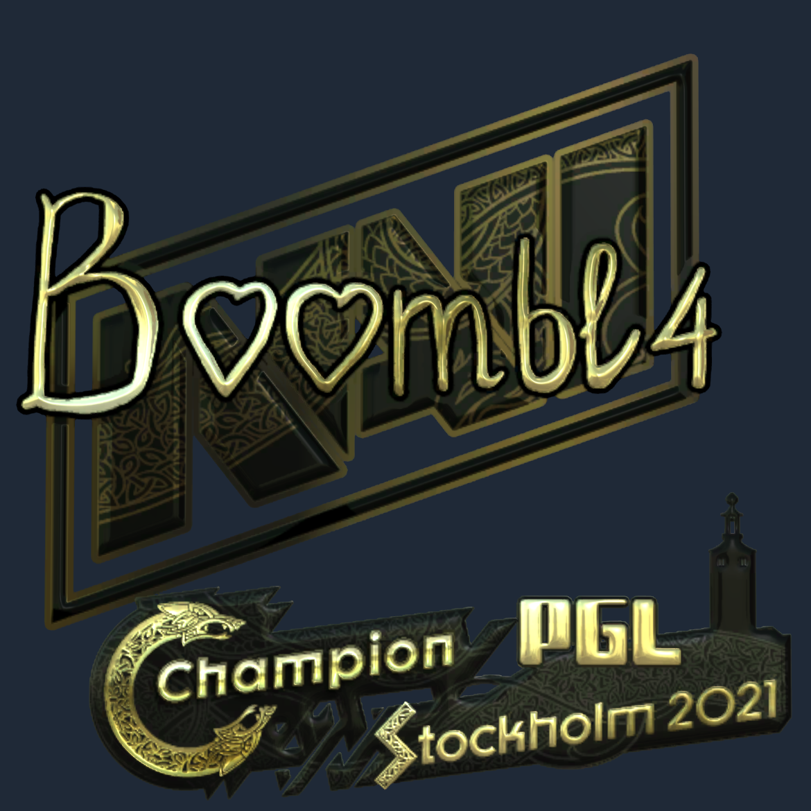 Sticker | Boombl4 (Gold) | Stockholm 2021 Screenshot