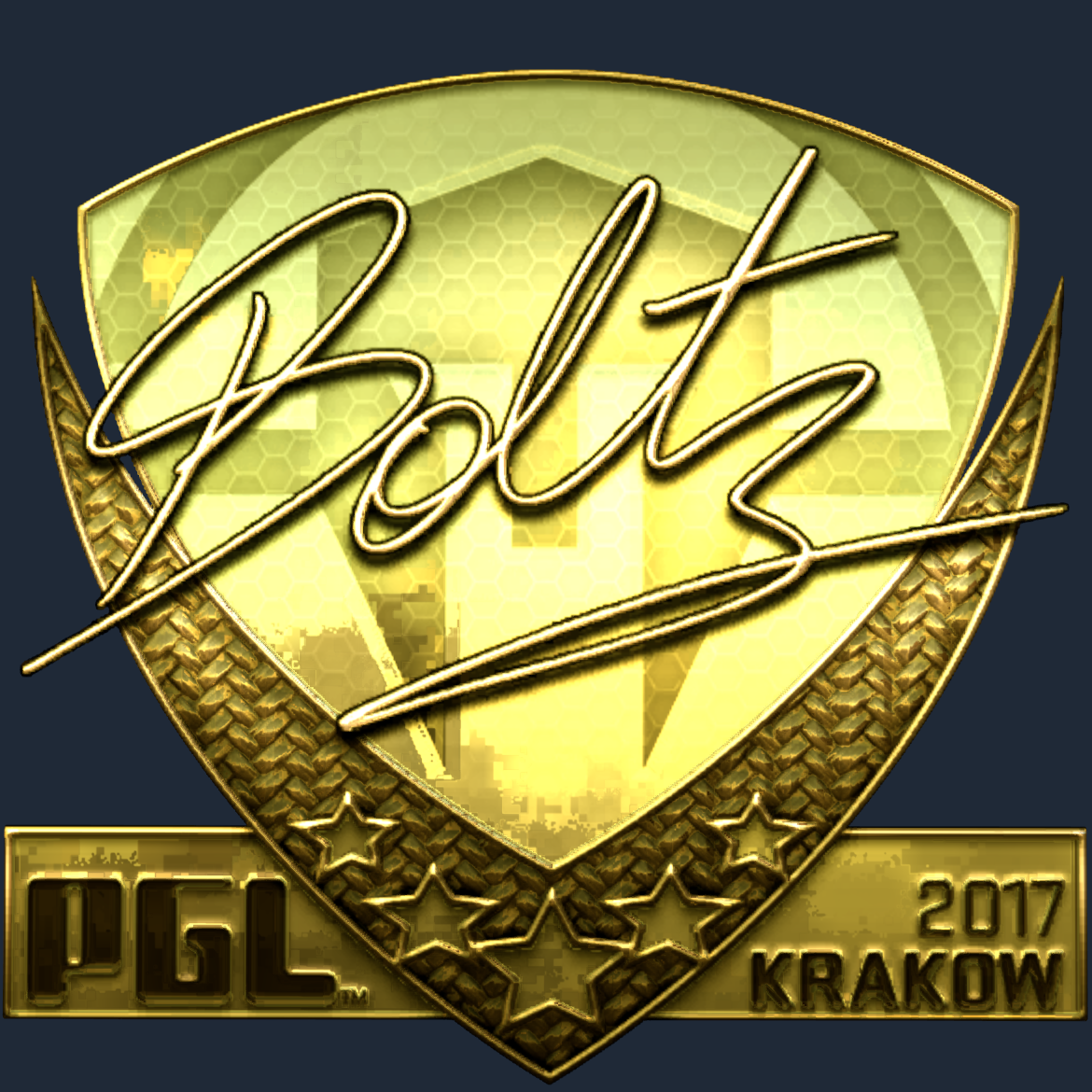 Sticker | boltz (Gold) | Krakow 2017 Screenshot