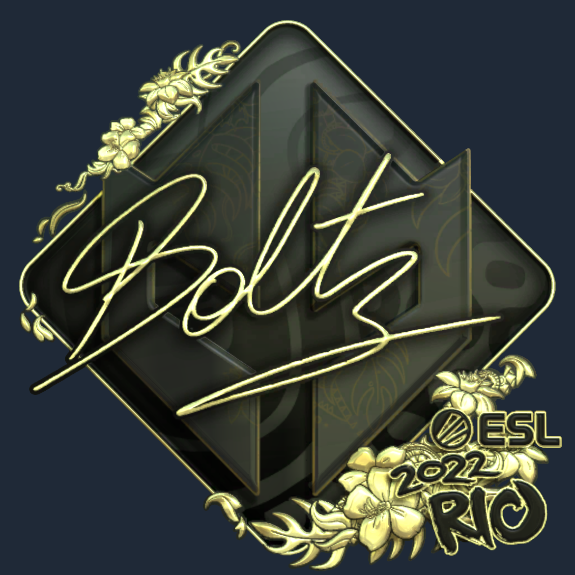Sticker | boltz (Gold) | Rio 2022 Screenshot