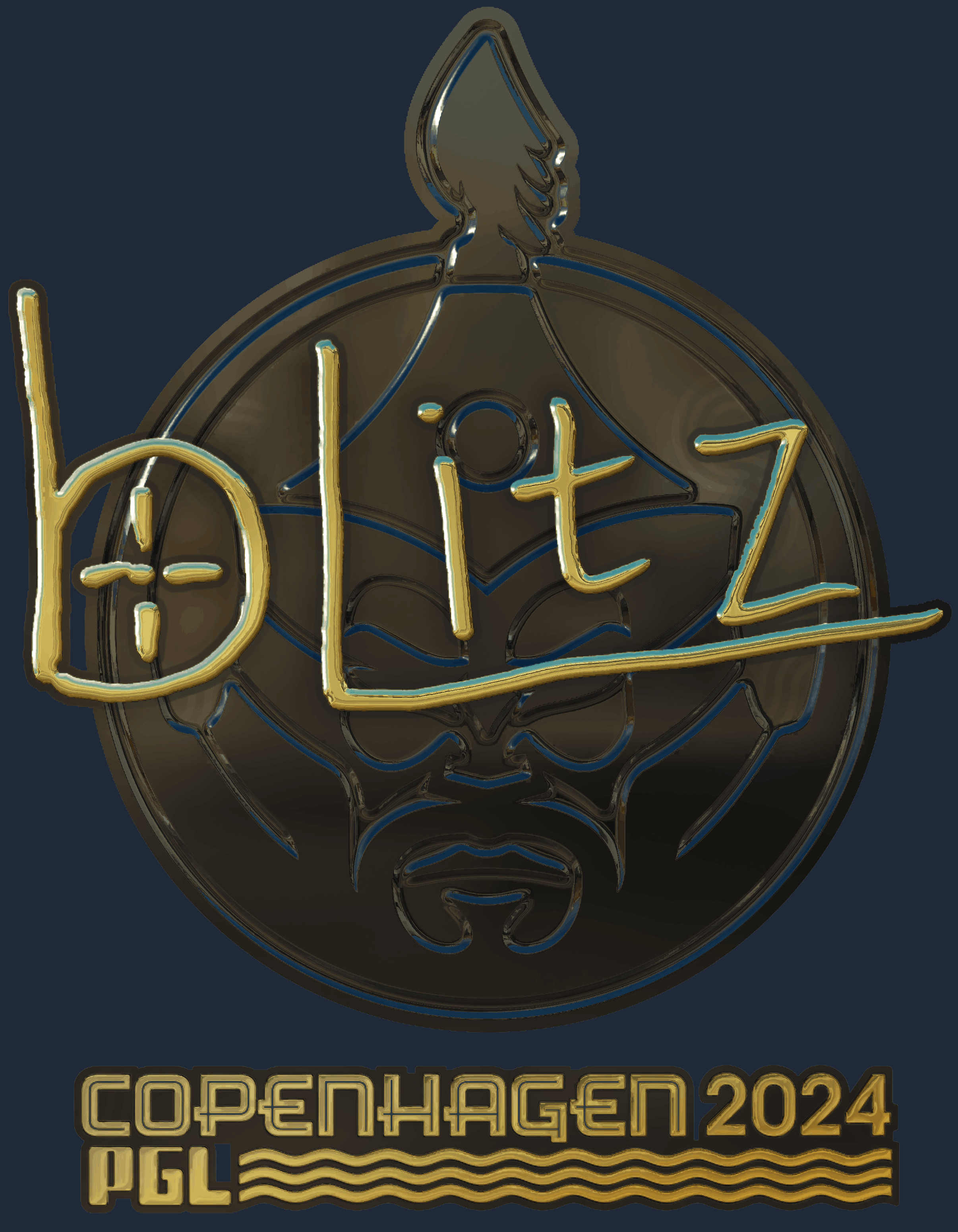 Sticker | bLitz (Gold) | Copenhagen 2024 Screenshot